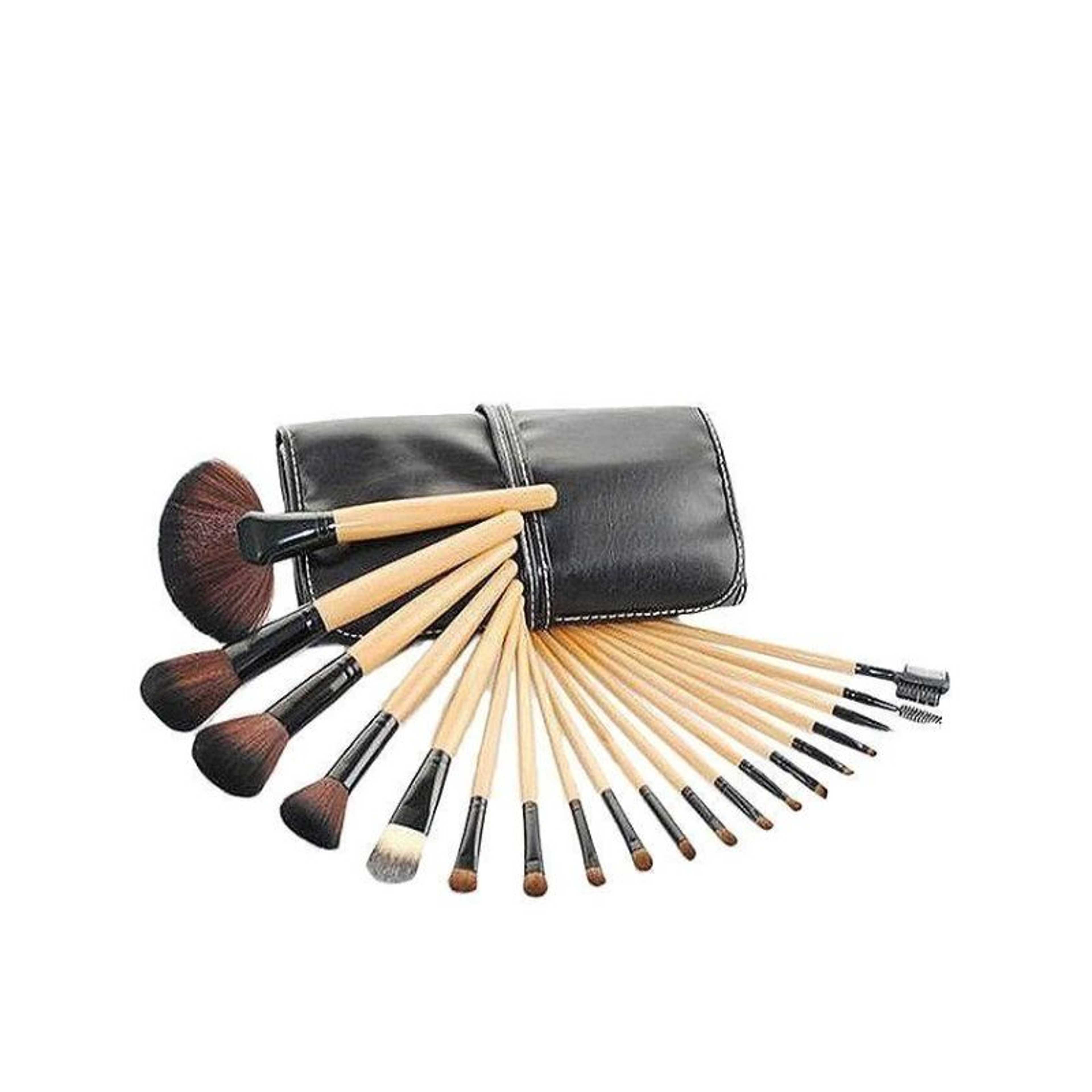 Makeup Brushes Kit - 18 Pcs - Beige