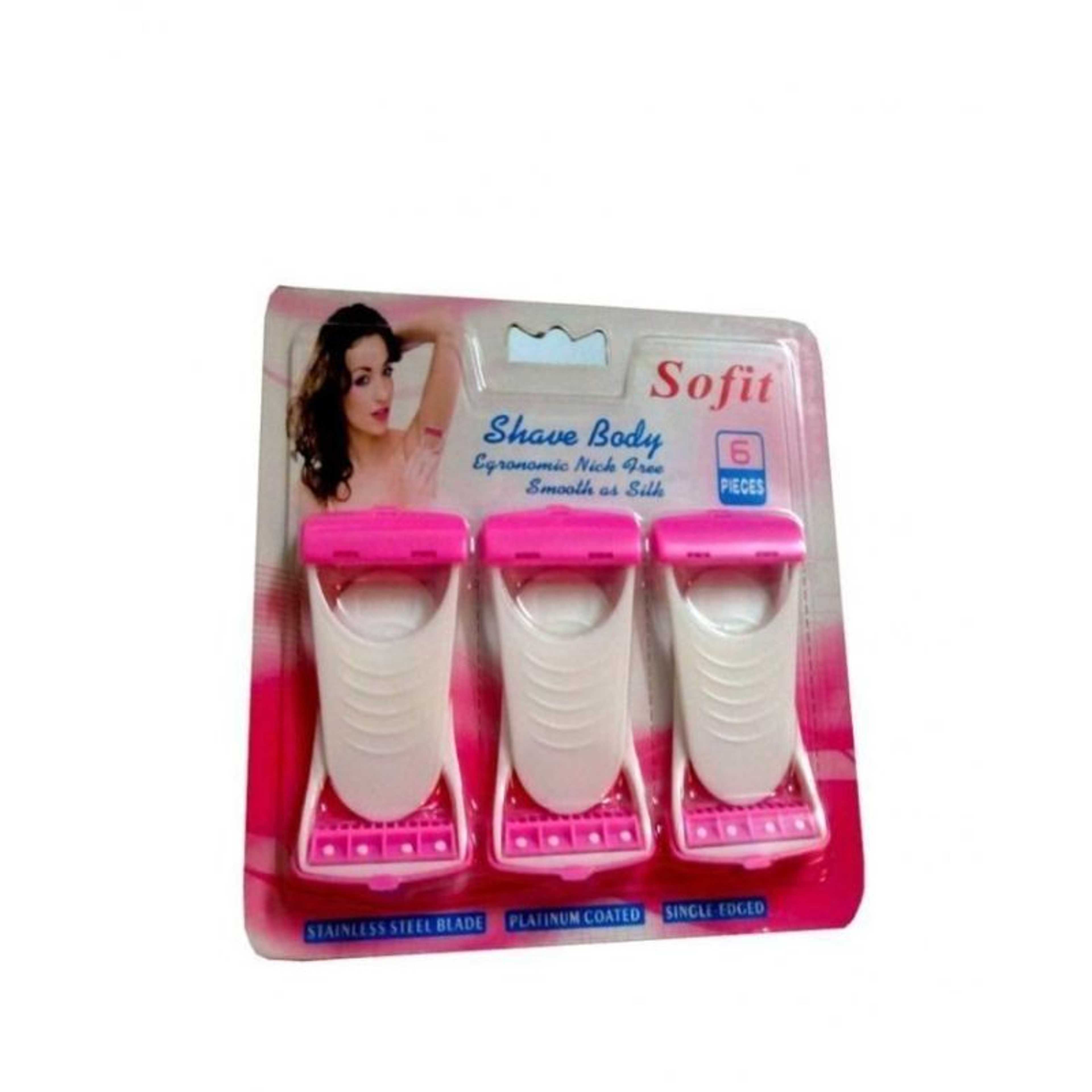 Shave Body Razor - White & Pink