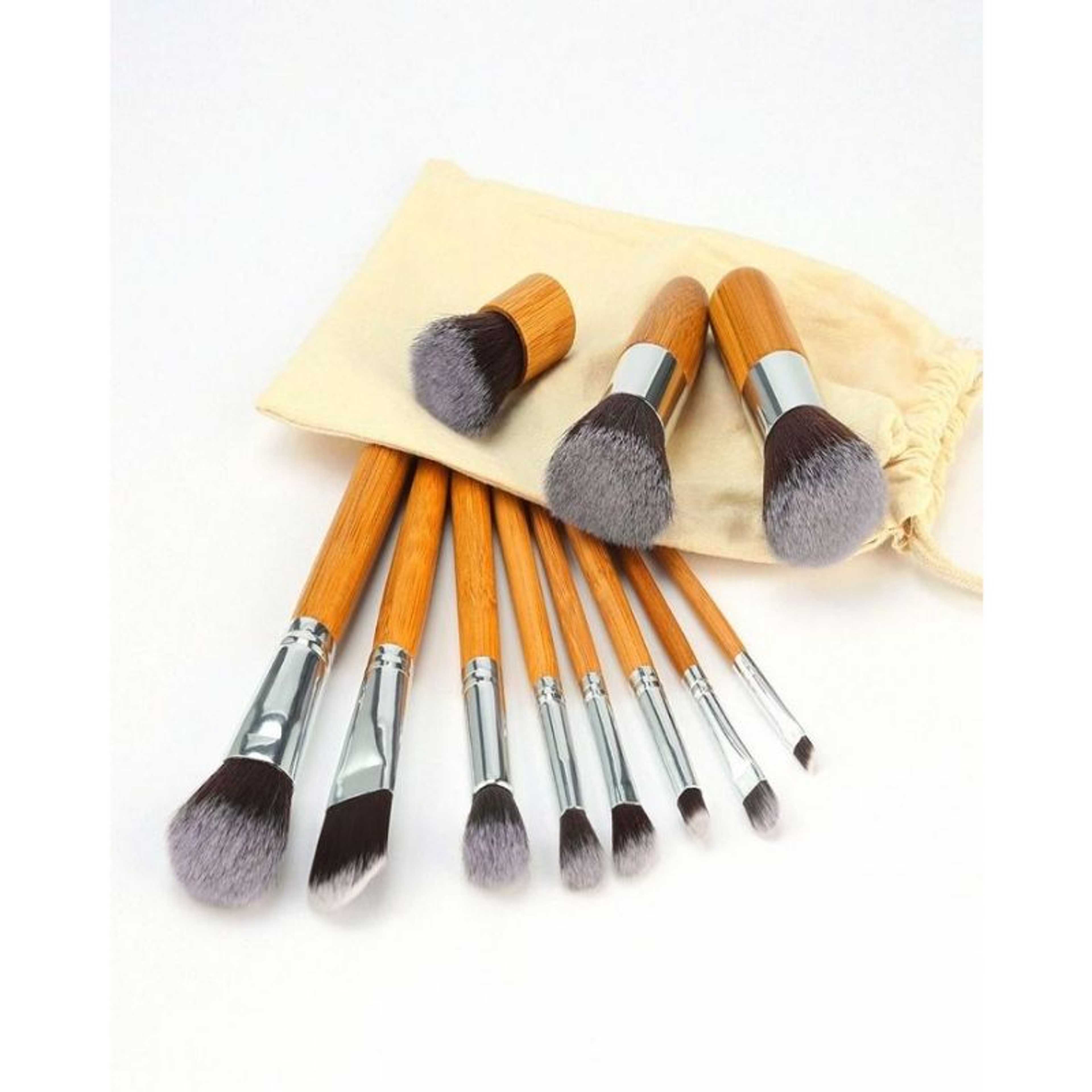 Professional Bamboo Makeup Brush Set 11 Pcs
