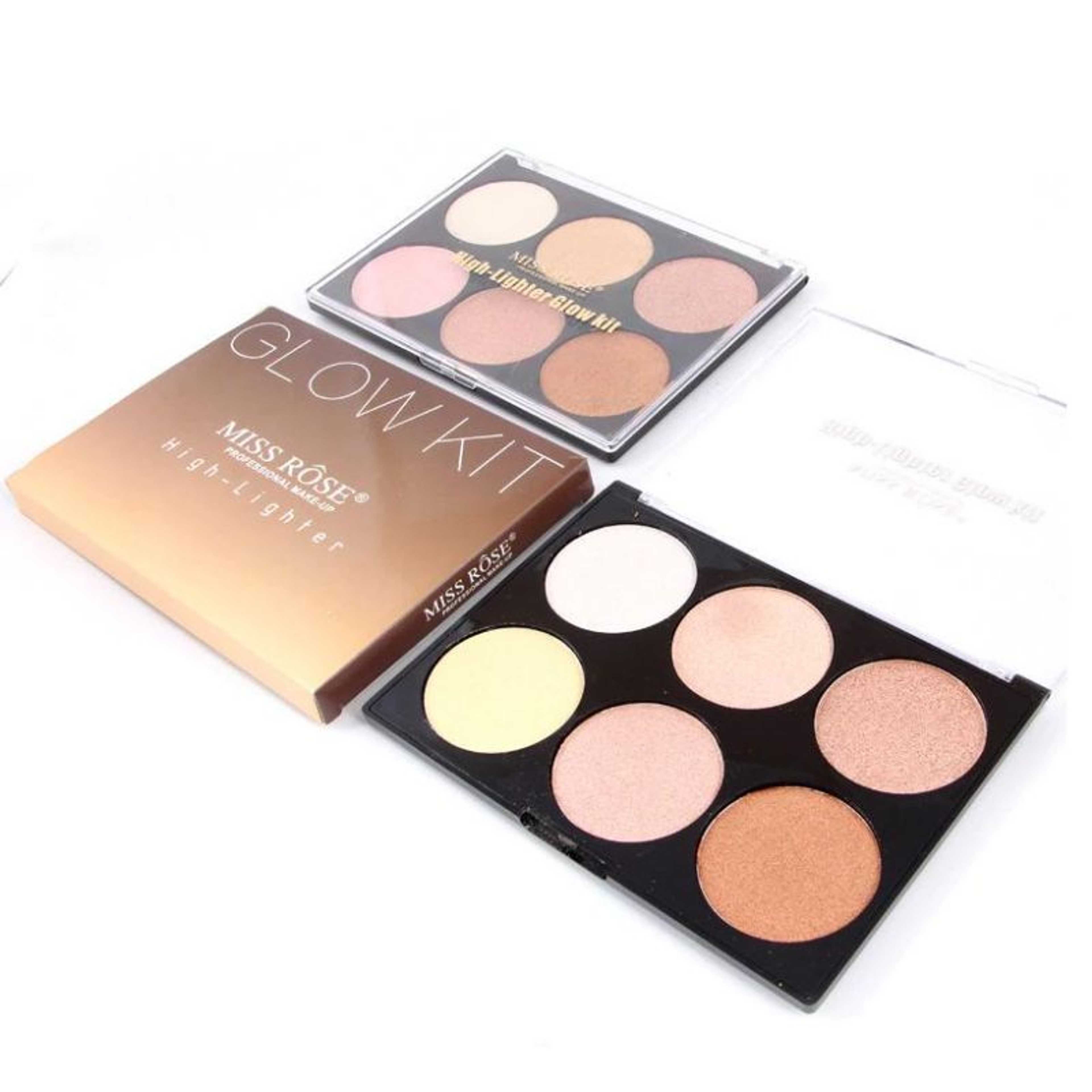 Pressed Powder 6 Colors Contour Bronzer and Highlighter Palette - Product Main Image