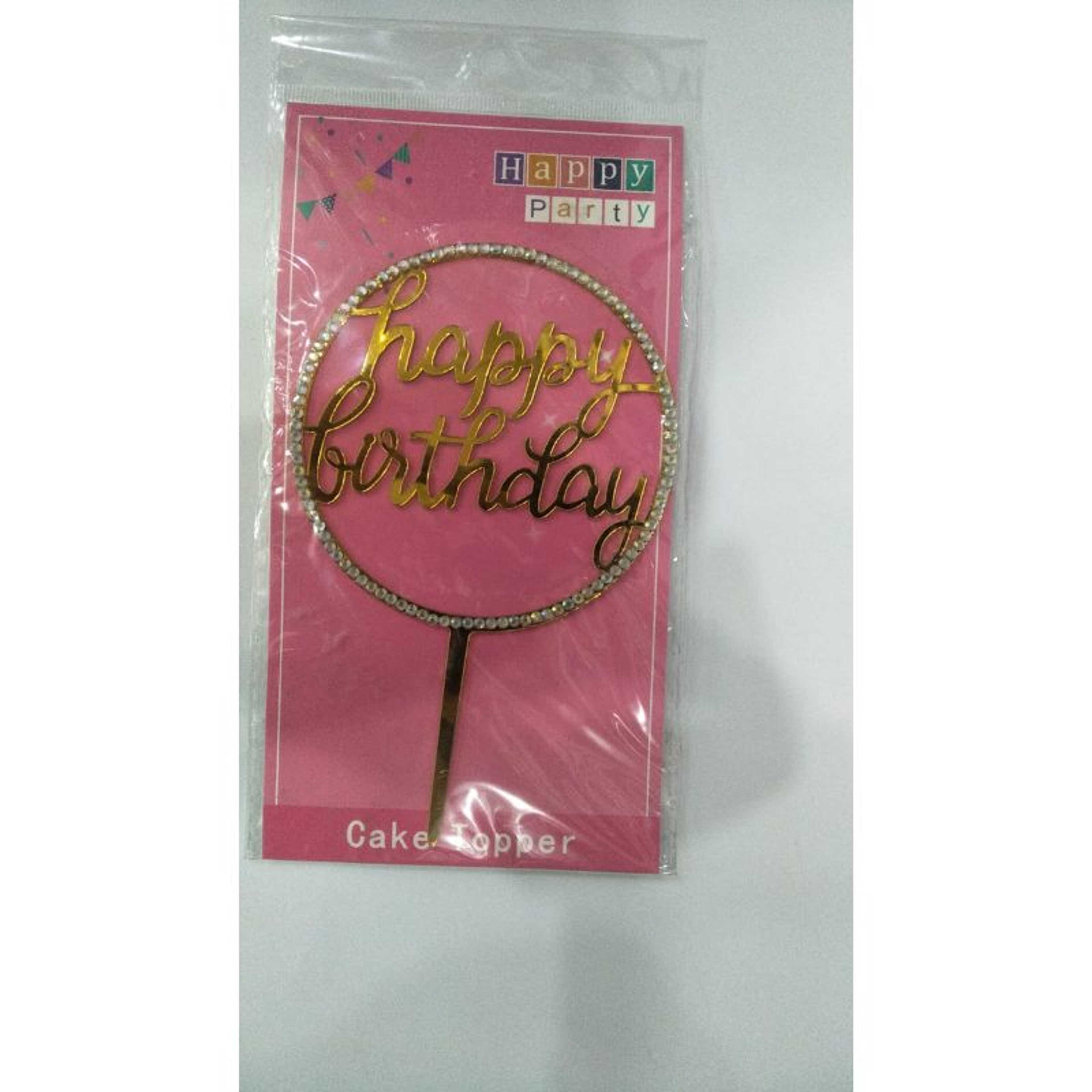 Happy Birthday Cake Topper - 190