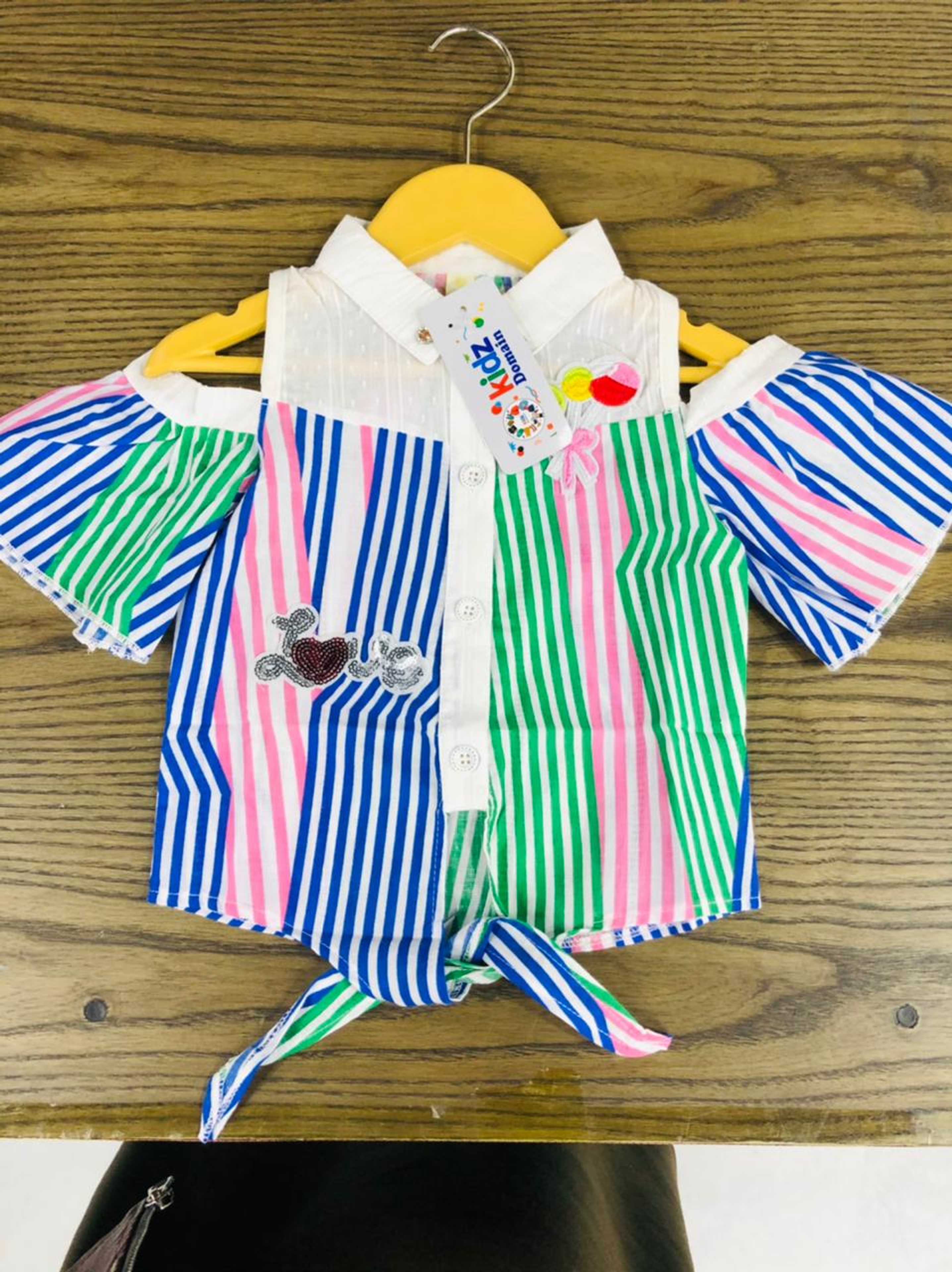 colored stripes top 3 to 9 months