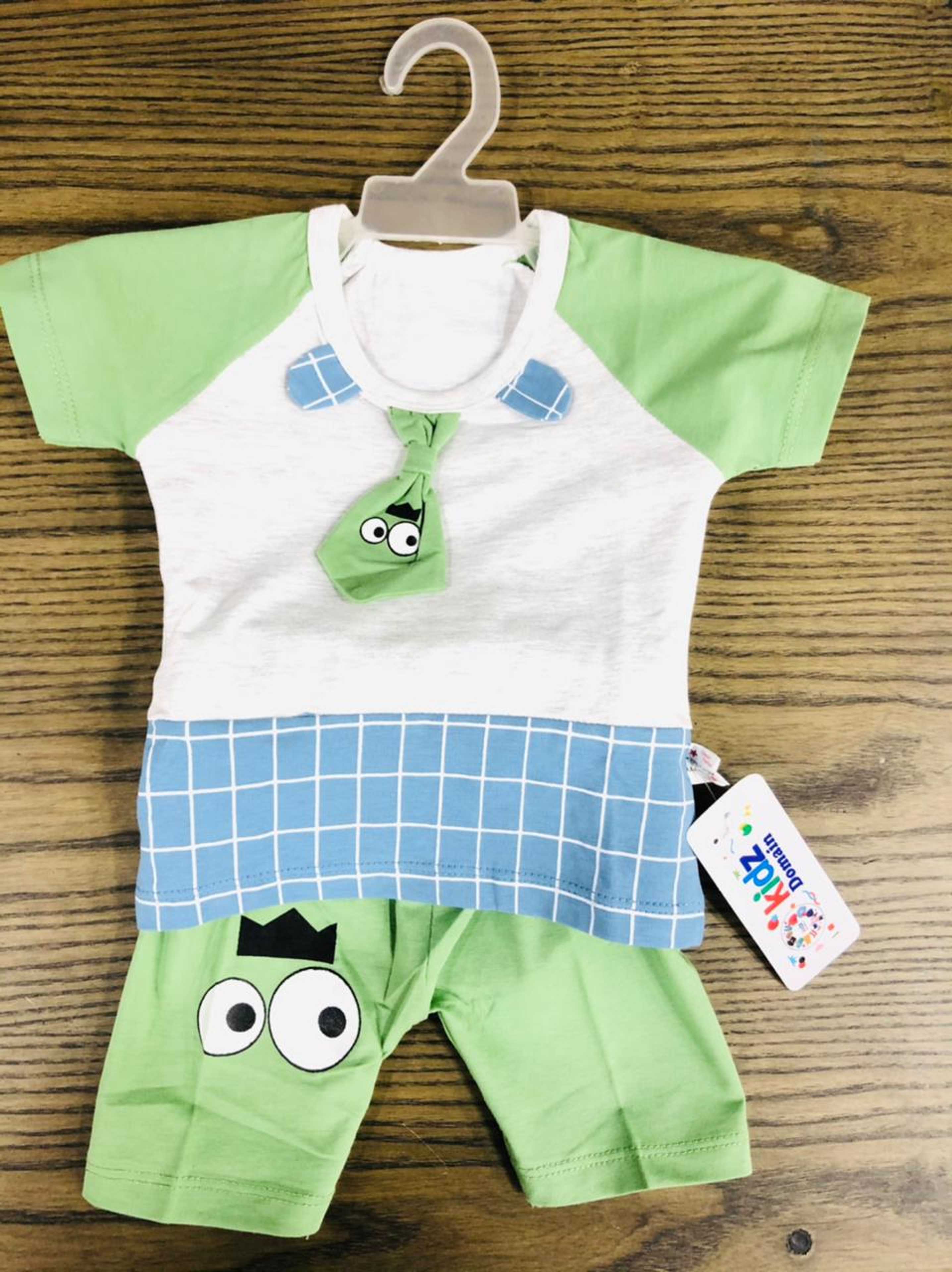 green white and blue check nicker suit 3 to 9 months