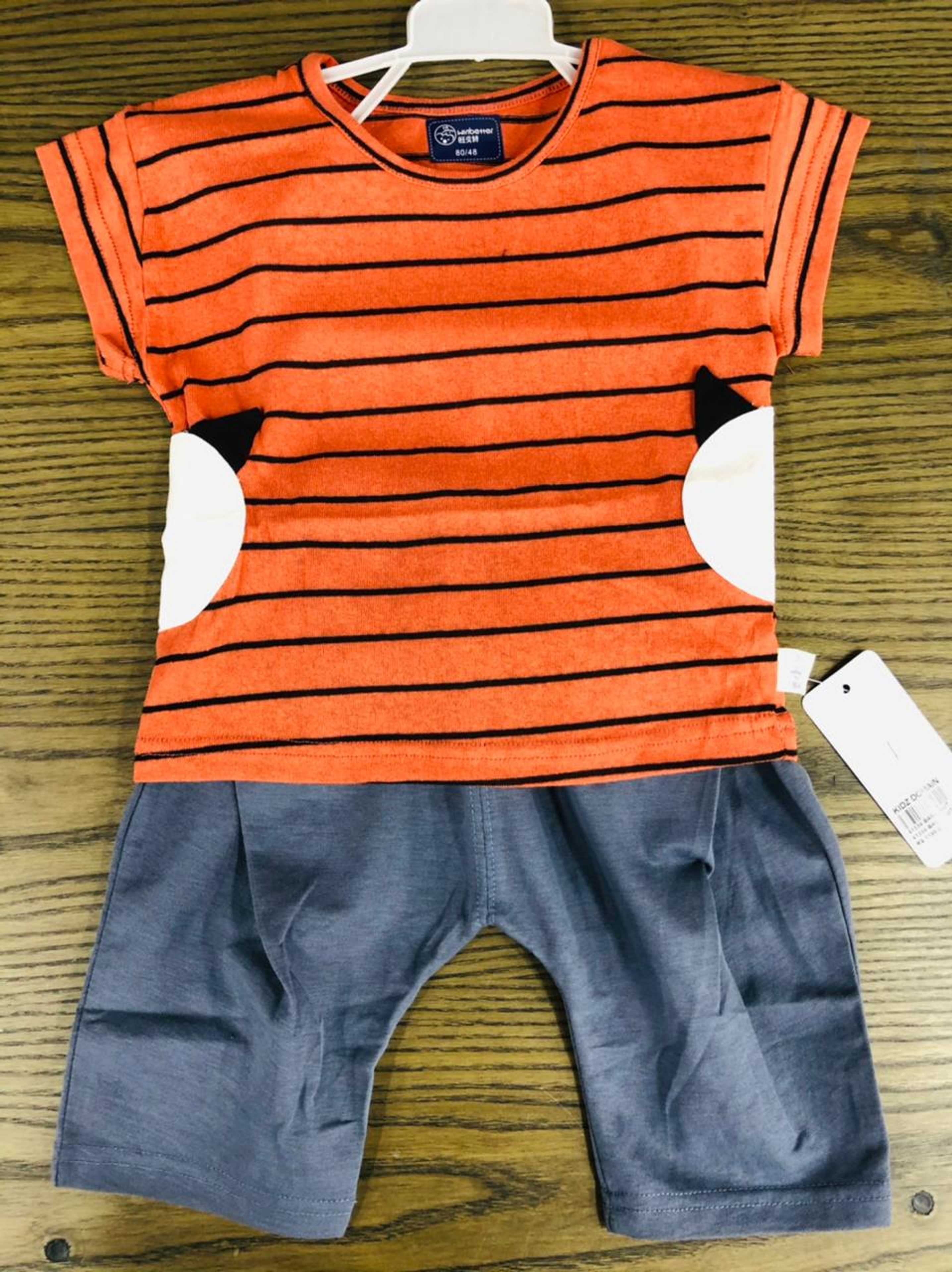 orange stripes grey nicker 3 to 9 months