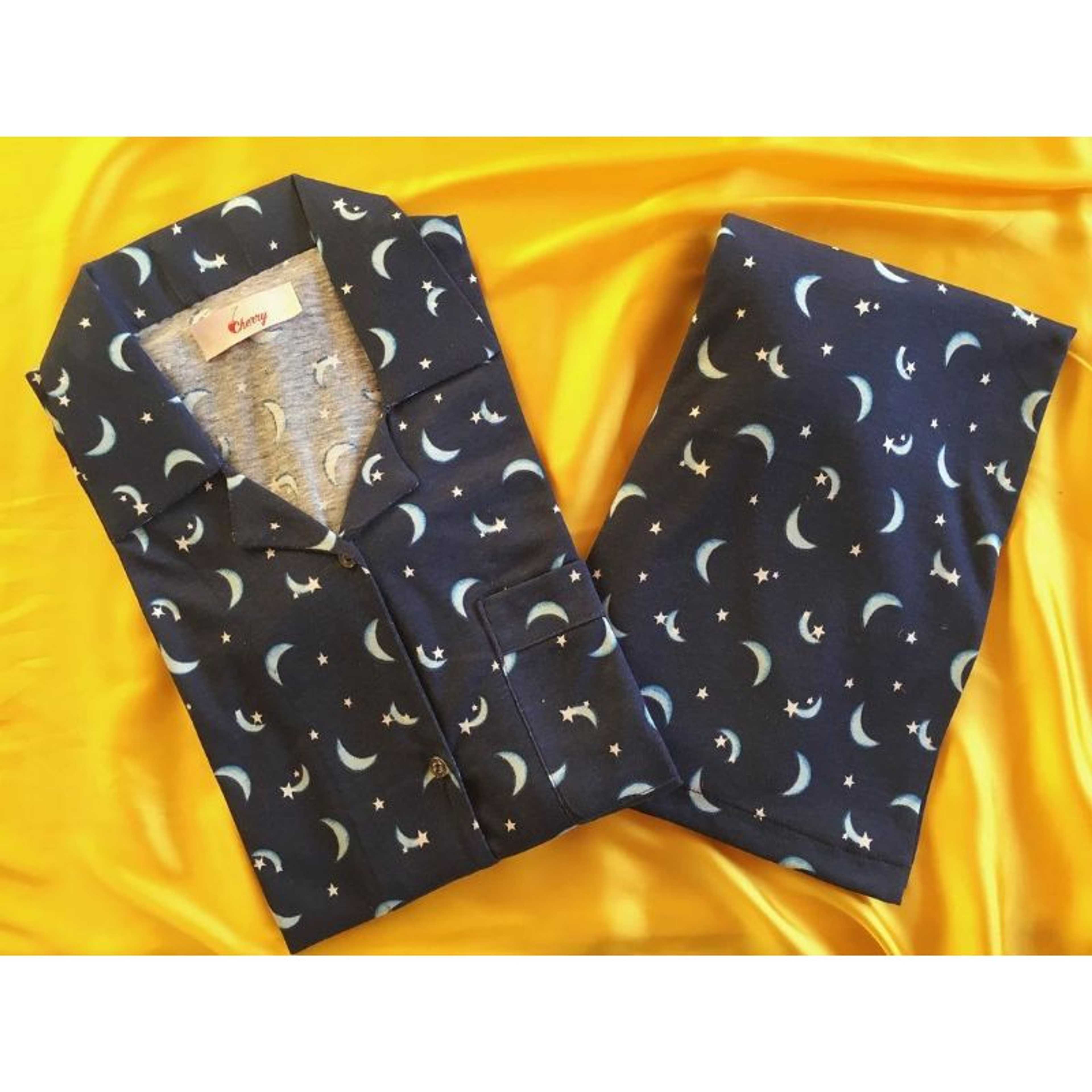 Starry night  Collared shirt and pjs 