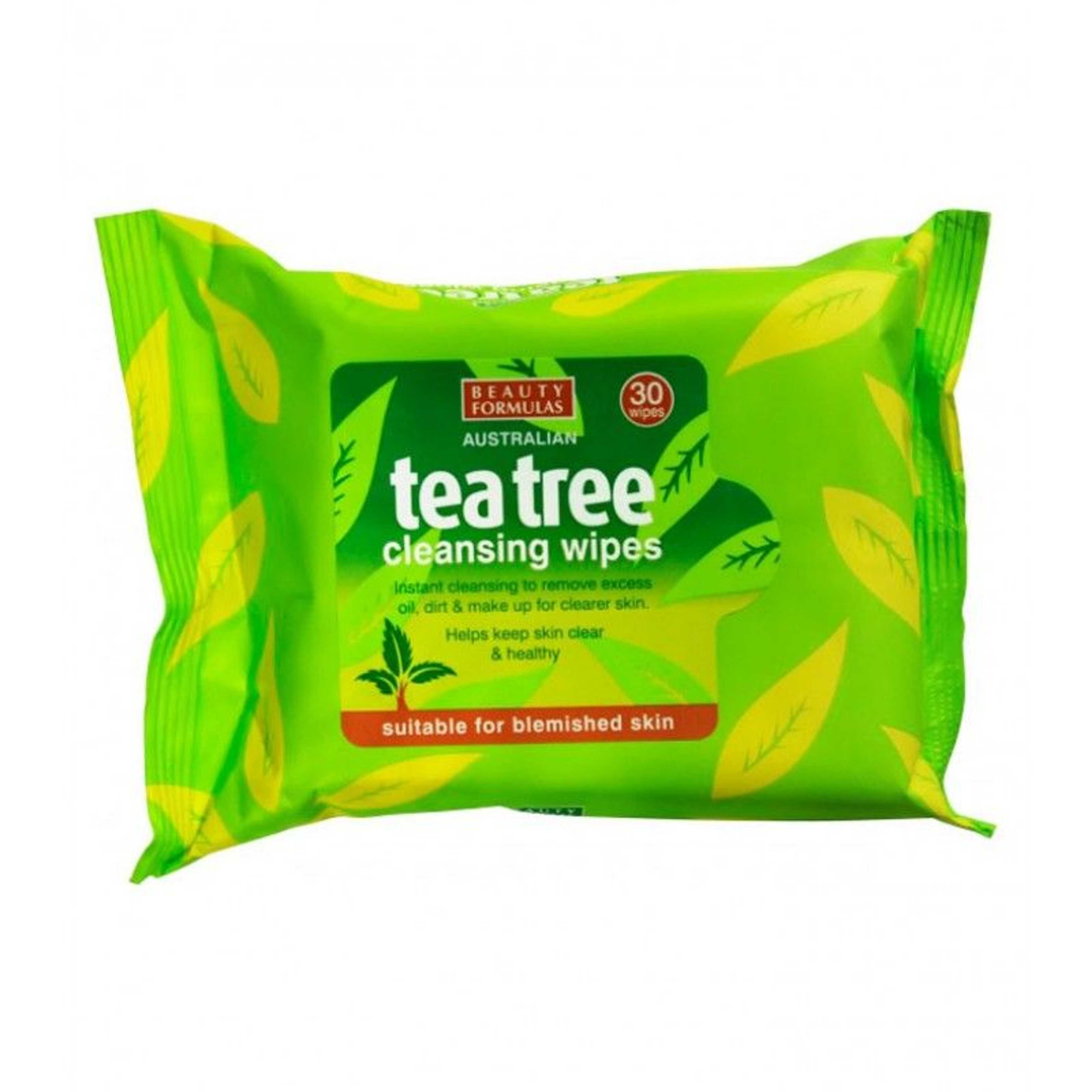 BEAUTY FORMULAS Tea Tree Cleansing Wipes