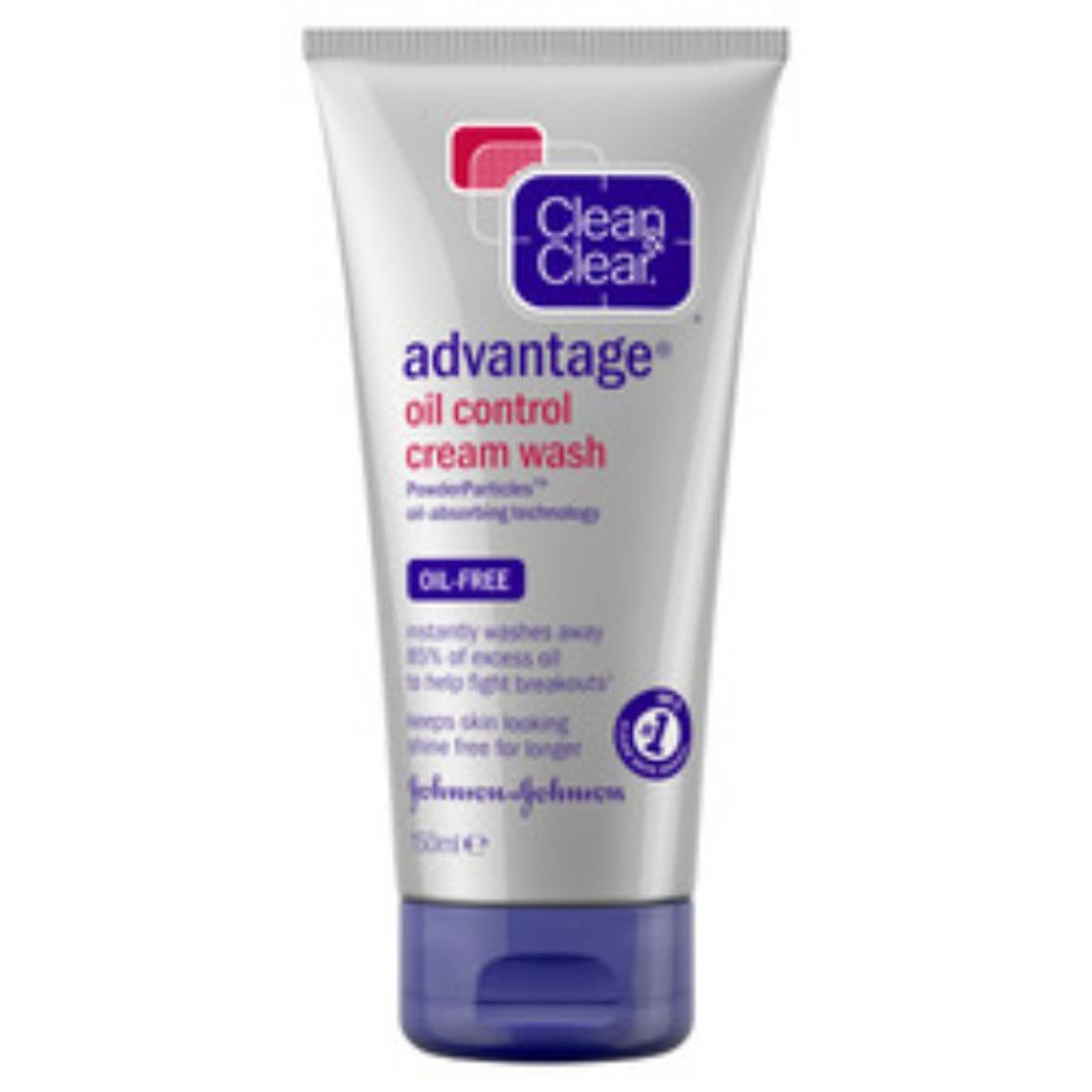 CLEAN & CLEAR Advantage Oil Control Cream Wash 150ml