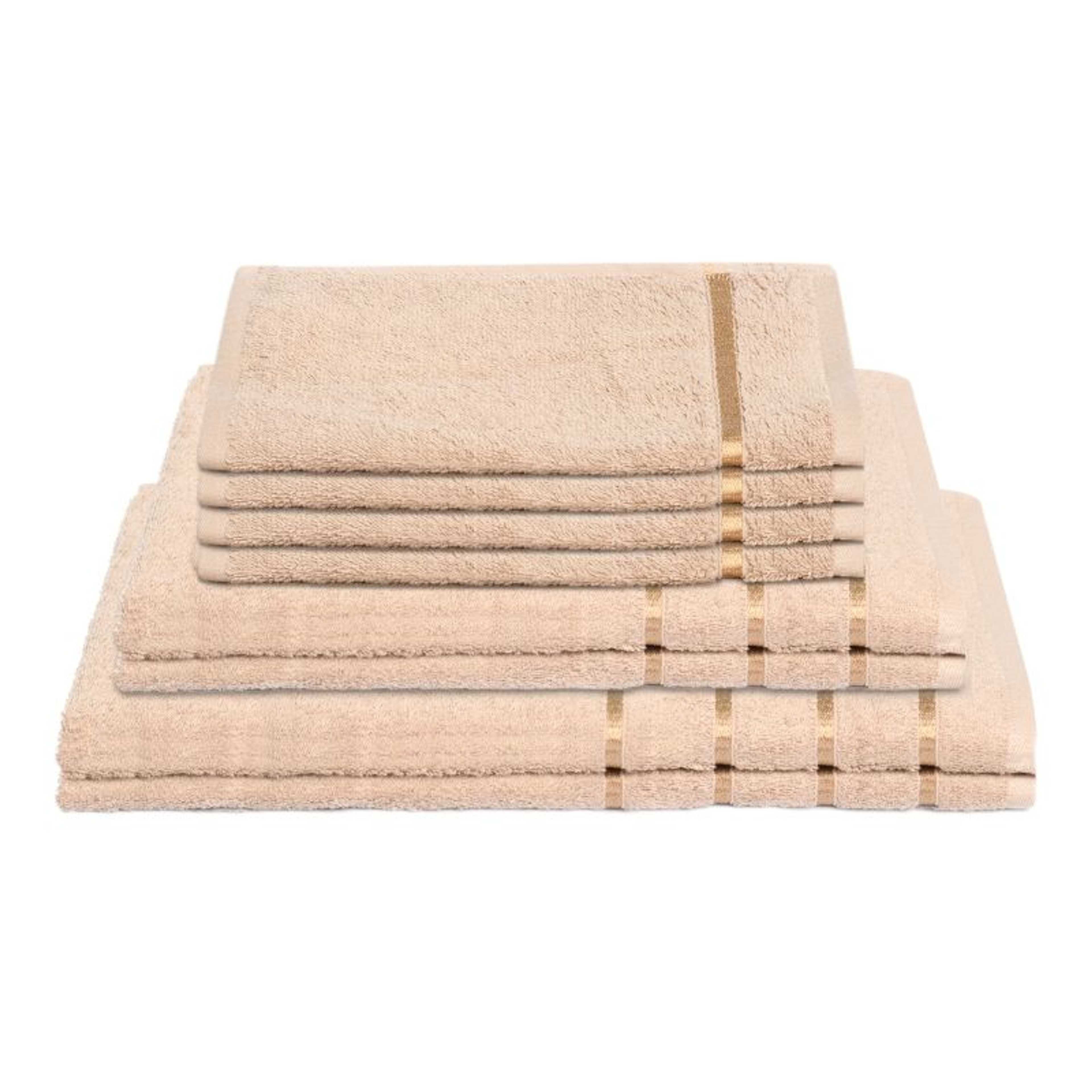 ( Pack Of 6)Beige Premium Towel