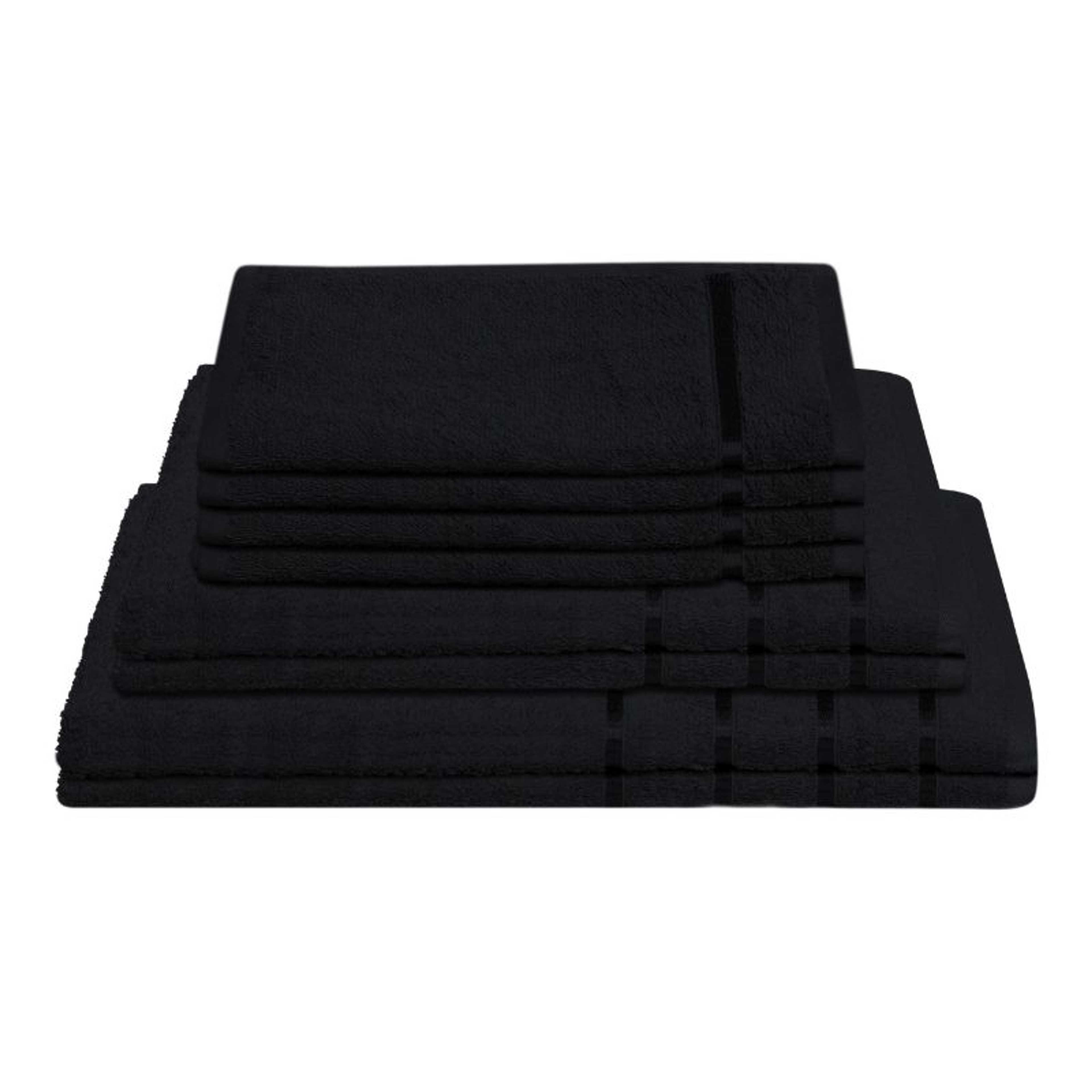 ( Pack Of 6)Black Premium Towel
