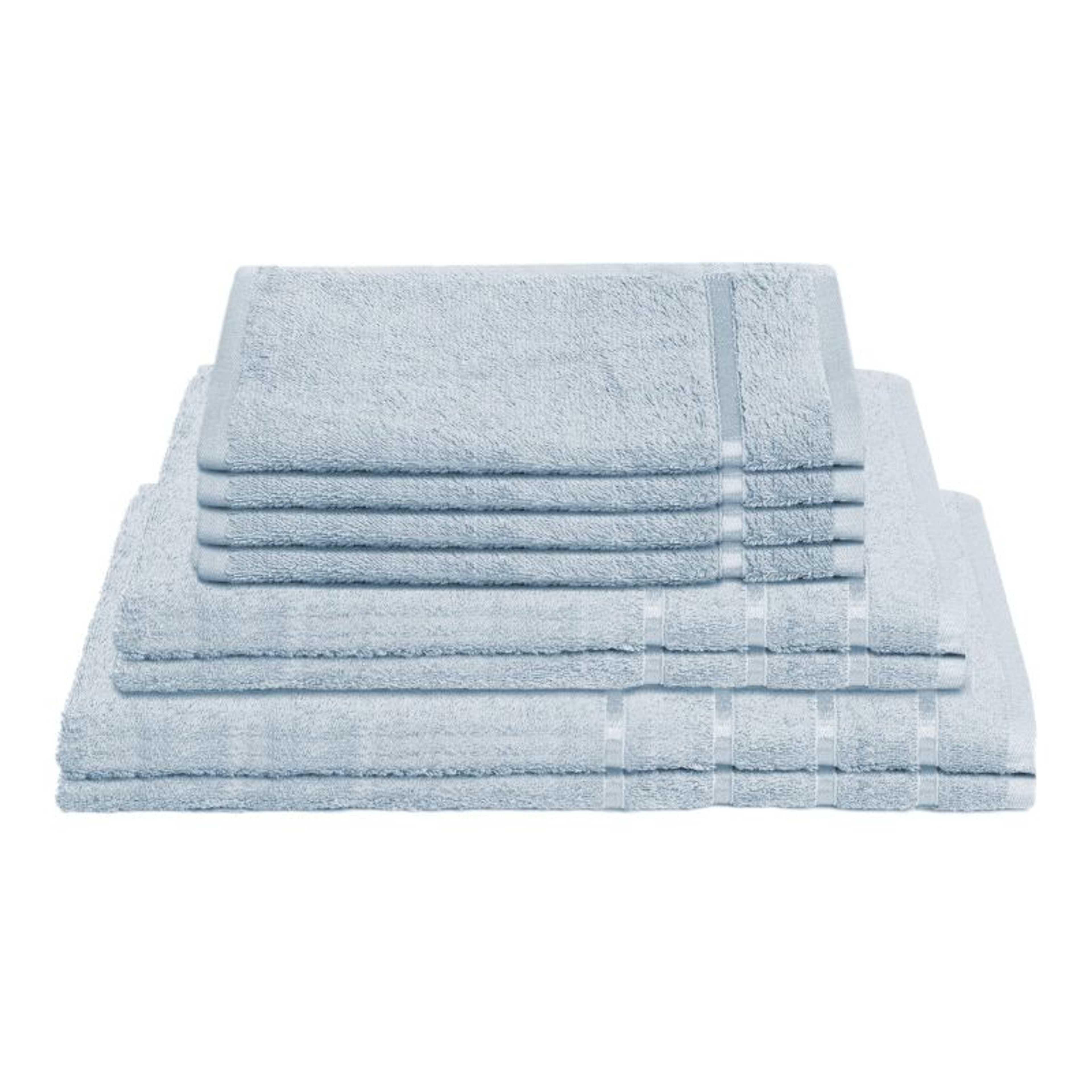 ( Pack Of 6) Ivory Blue Premium Towel