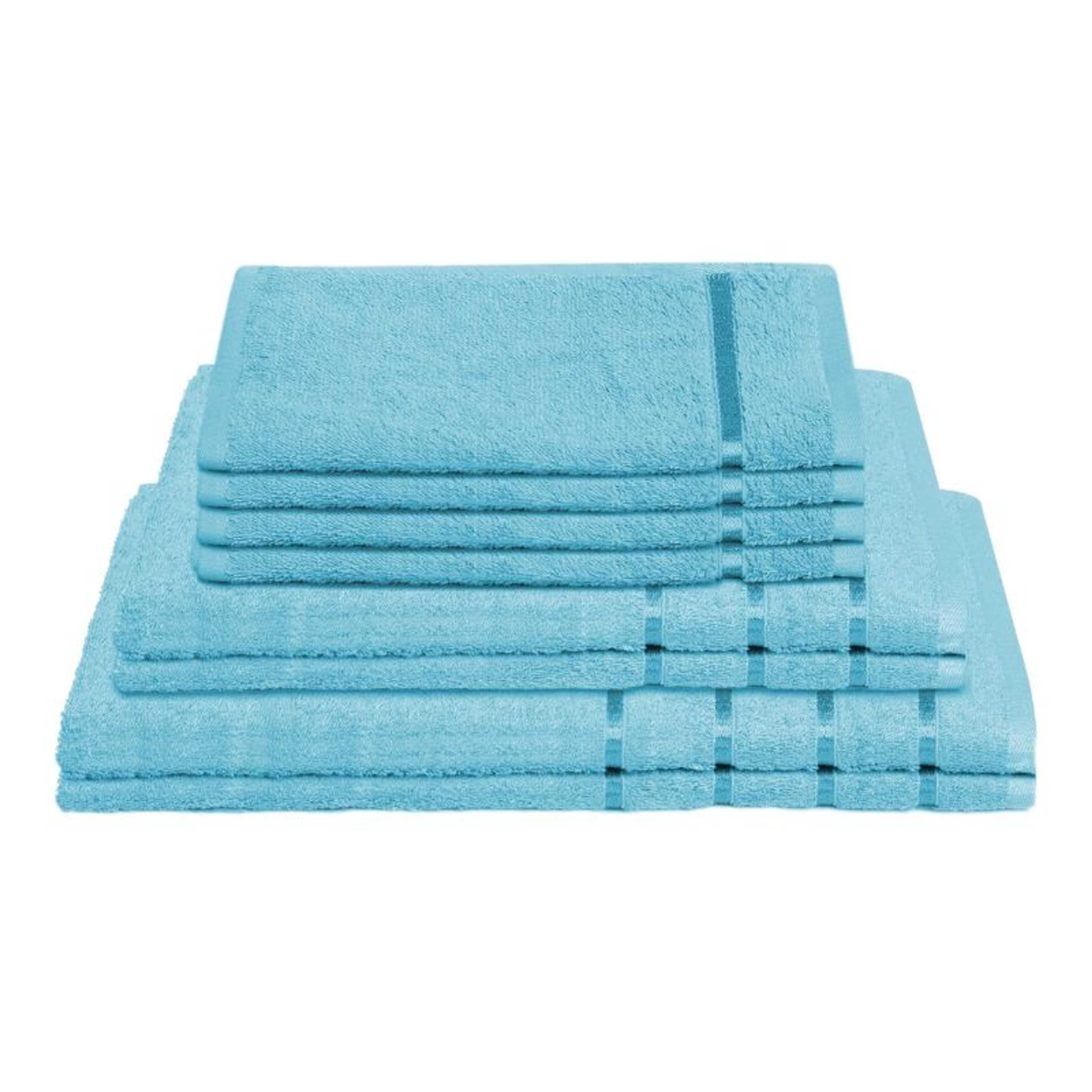 ( Pack Of 6) Teal Blue Premium Towel
