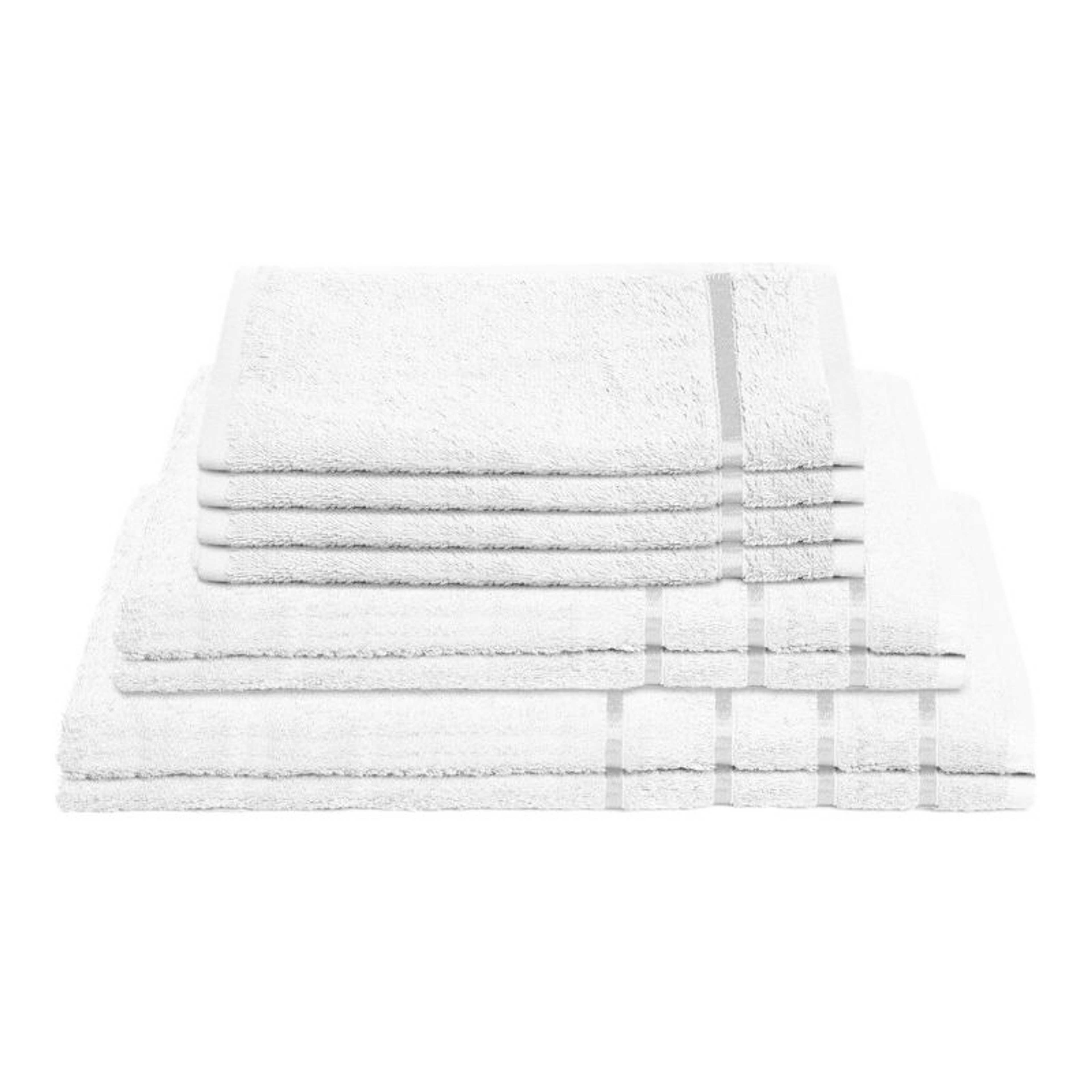 ( Pack Of 6) White Premium Towel