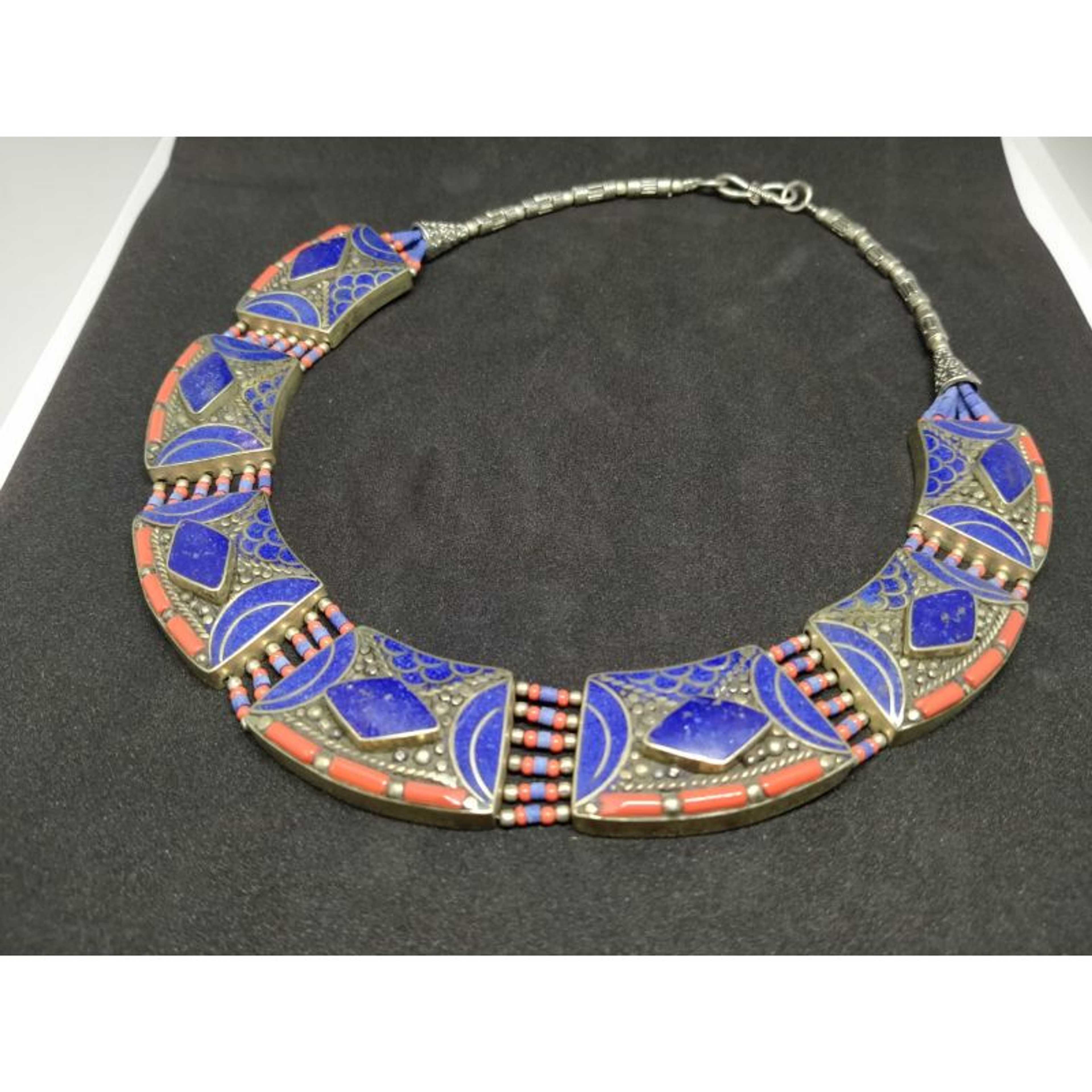 Lapis lazuli Nepali Chokar / necklace