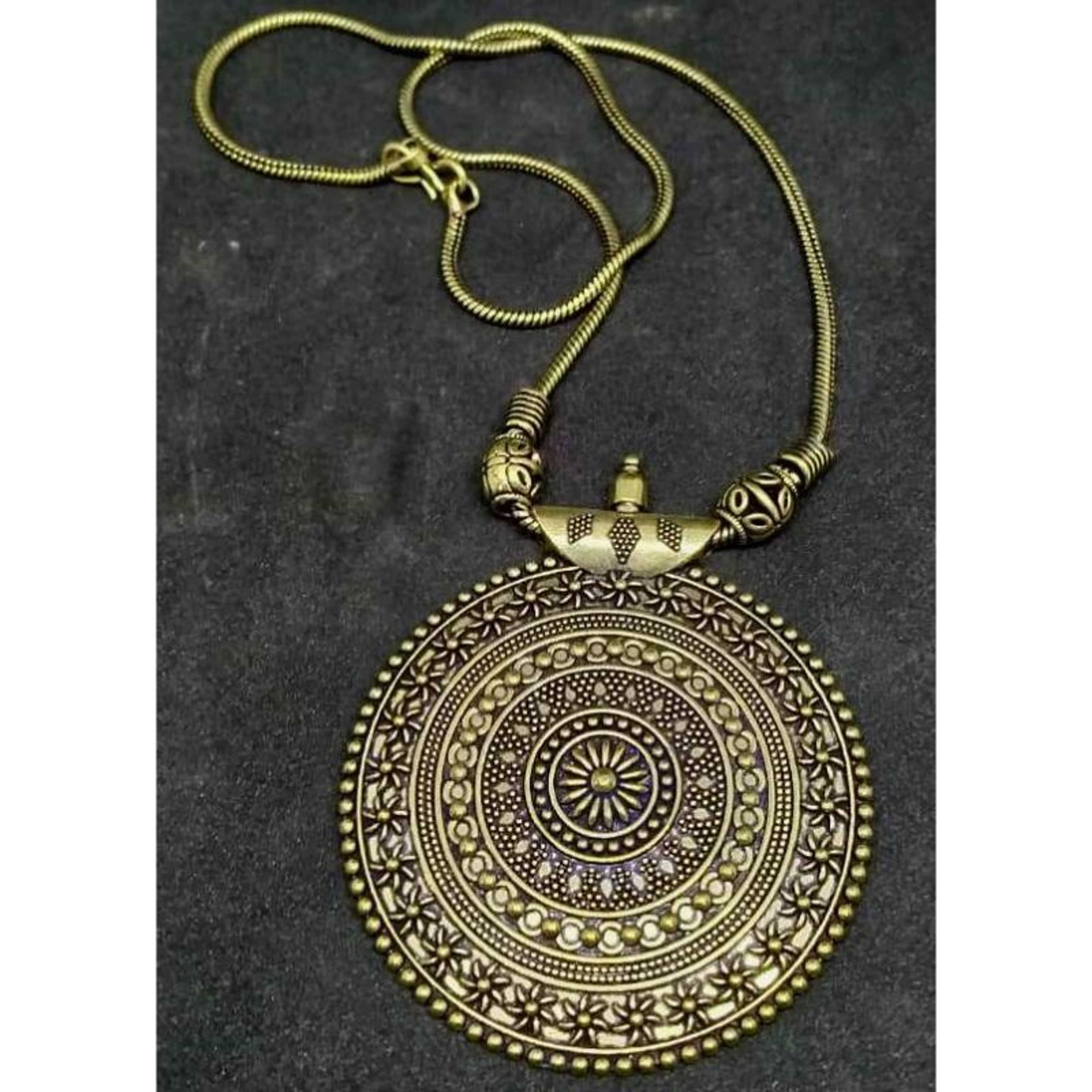 Brass pendant / necklace / malaa / nepali