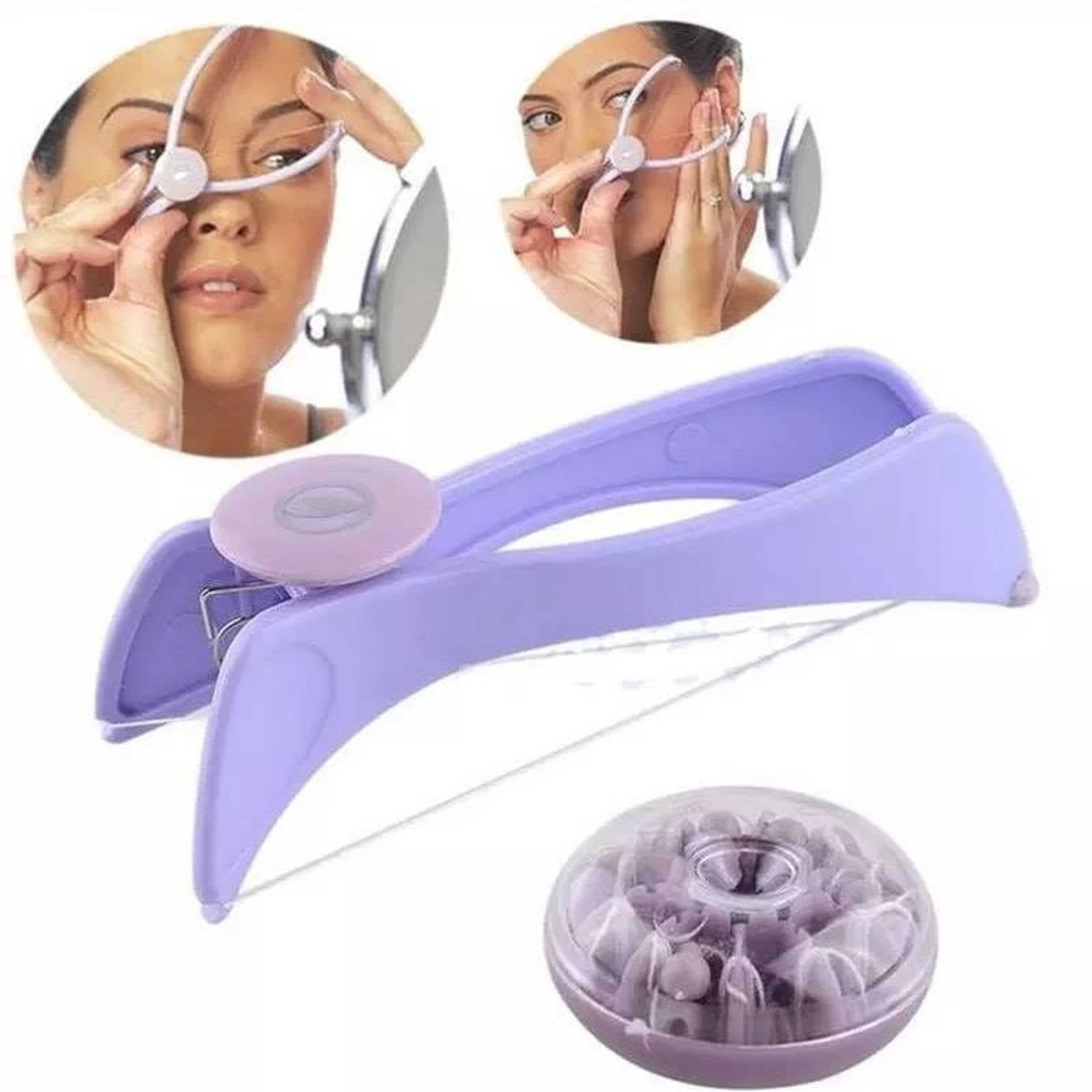 Women Facial Hair Remover Spring Threading Epilator Face Defeatherer DIY Makeup Beauty Tool for Cheeks Eyebrow