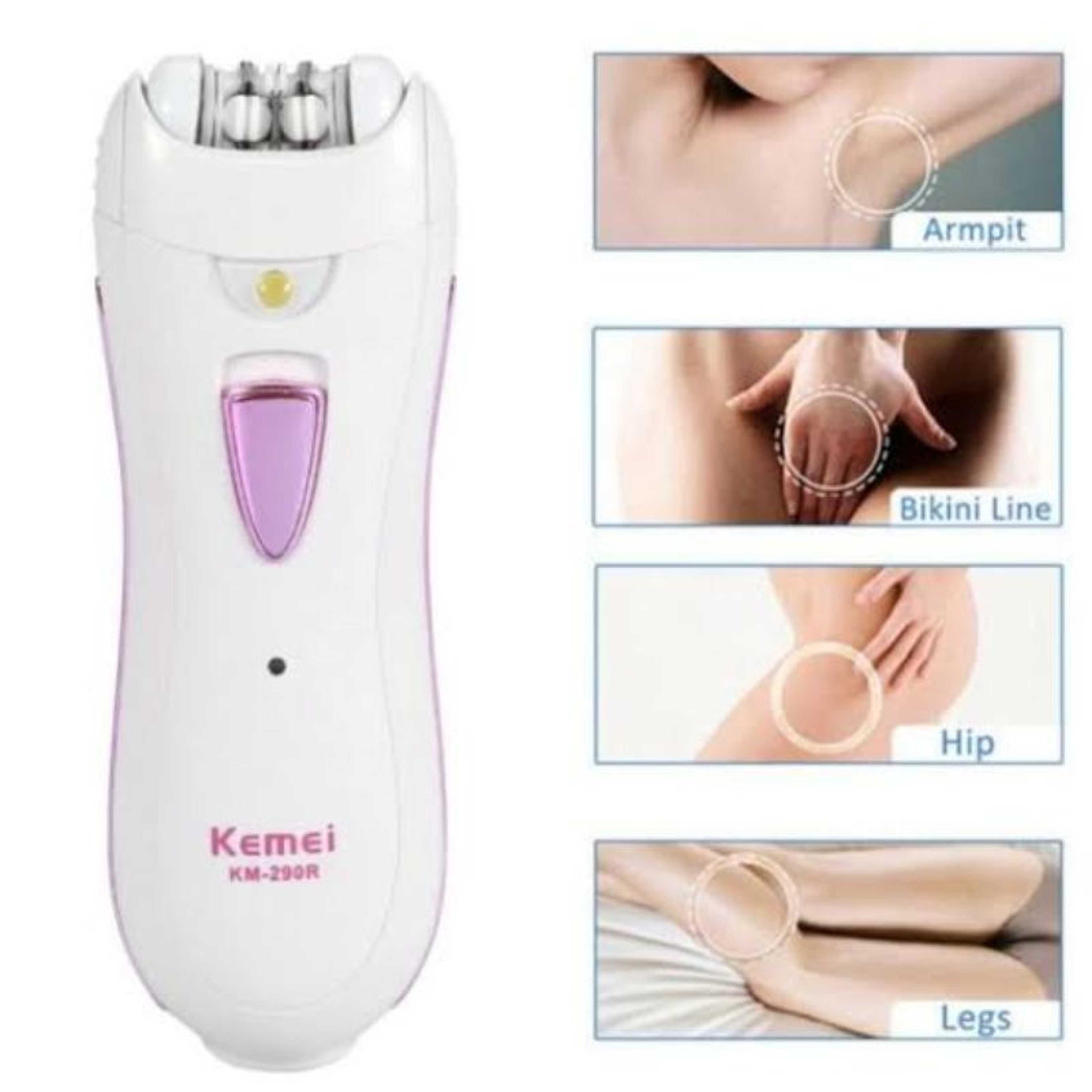 Kemei KM-290R – Rechargeable Lady Epilator Shaver.