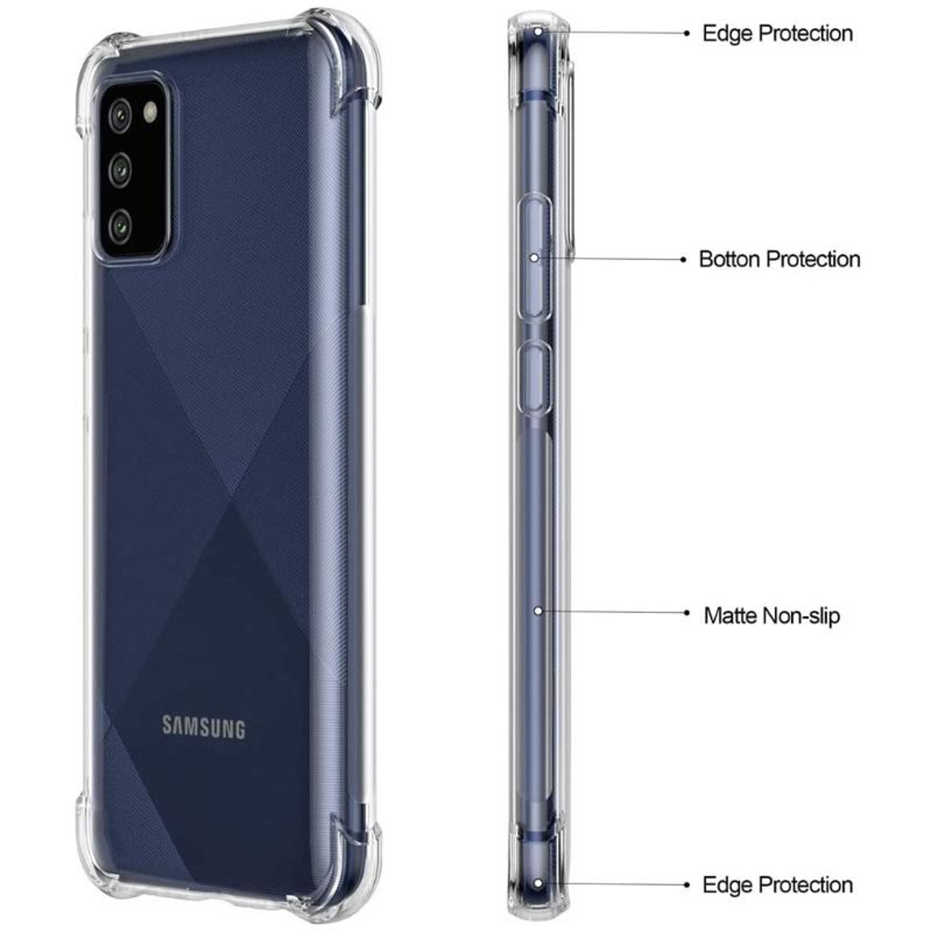 Samsung Galaxy A02s ShockProof Anti-Burst Scratch Proof Transparent TPU Mobile Back Case