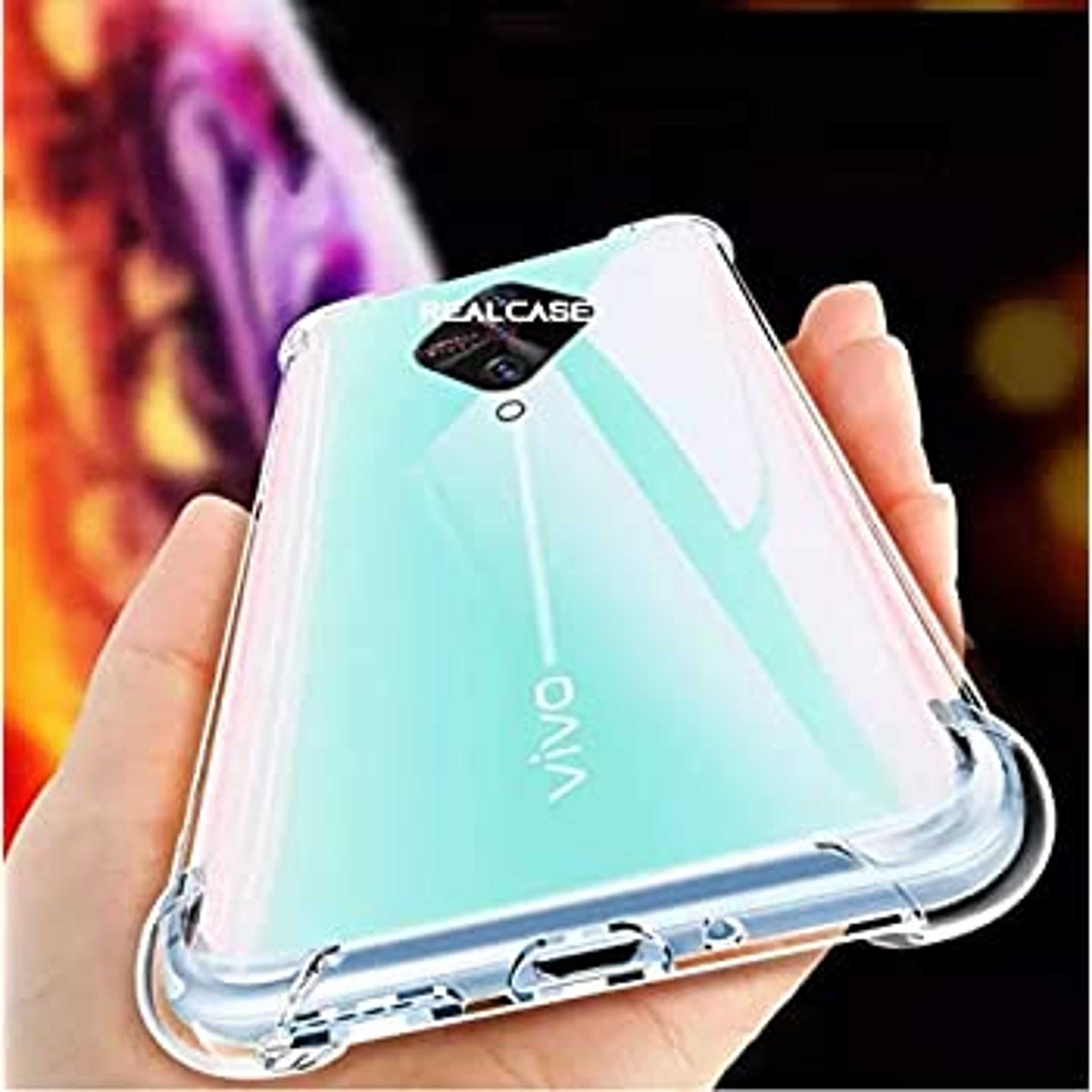 VIV0 S1 S1 pro 1.5MM Pure Shockproof Airbag Case Anti Shock Resistant Clear View Transparent Silicone Back Cover... [Must Watch Upper video to identify the best Quality]