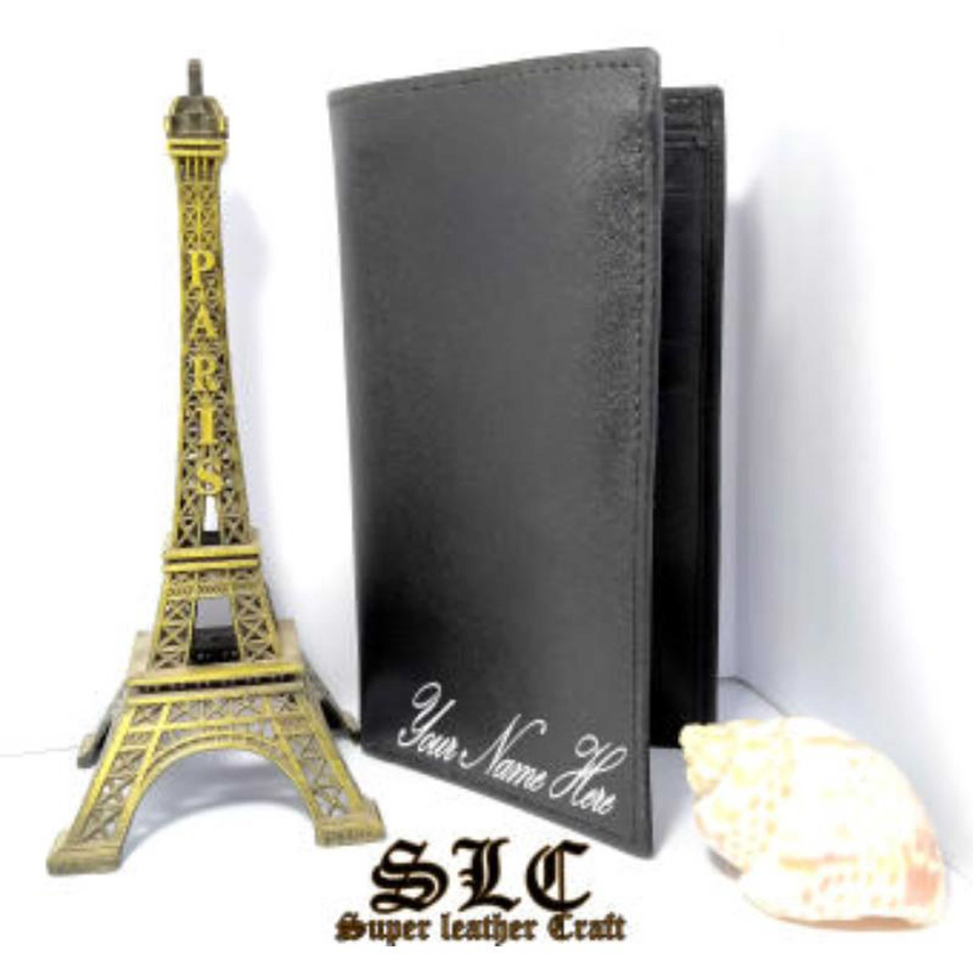 Classic Slim Cow Leather Coat Wallet ( Name Customisation ) - Product Main Image