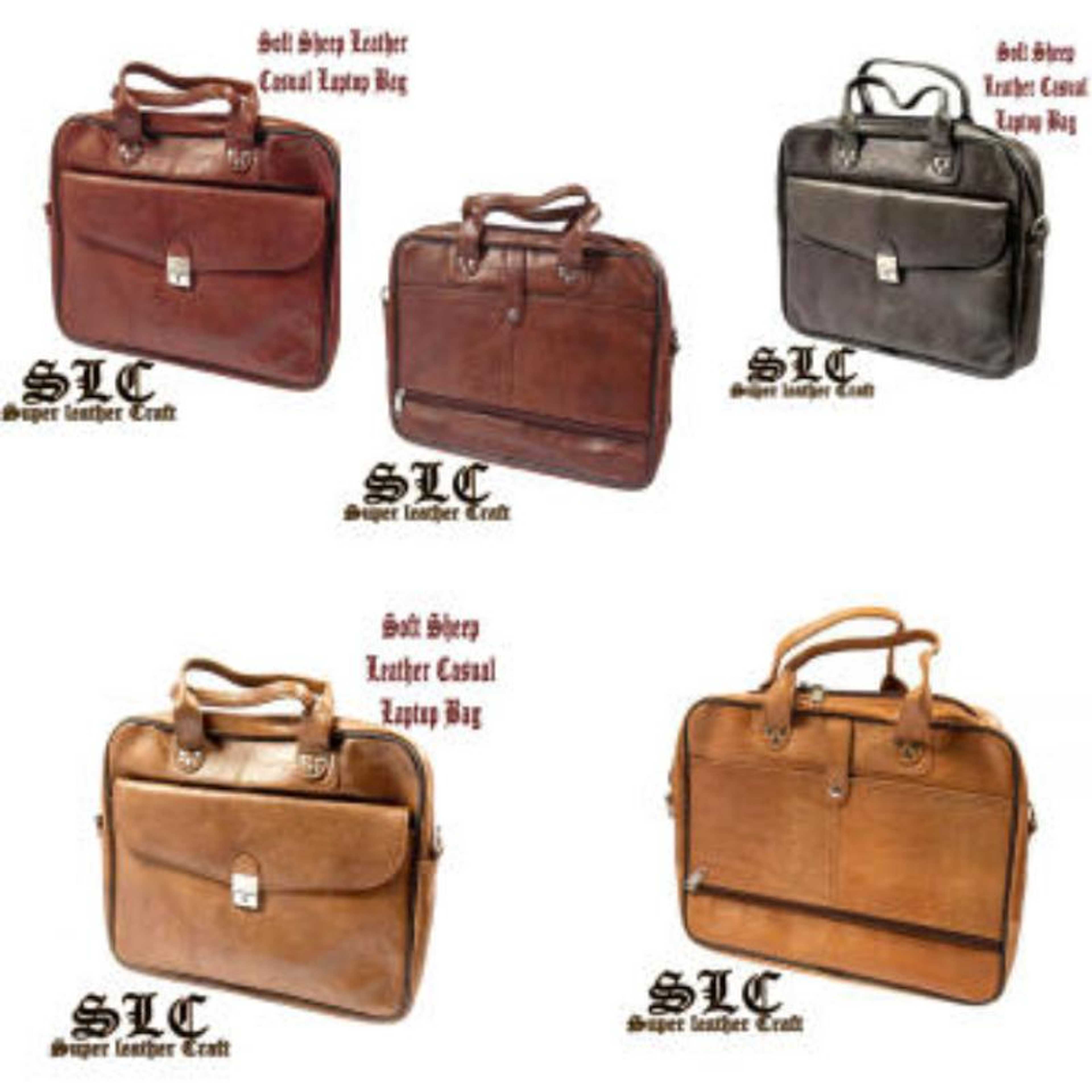 Men Casual Laptop or Office bag (Soft Sheep Leather)