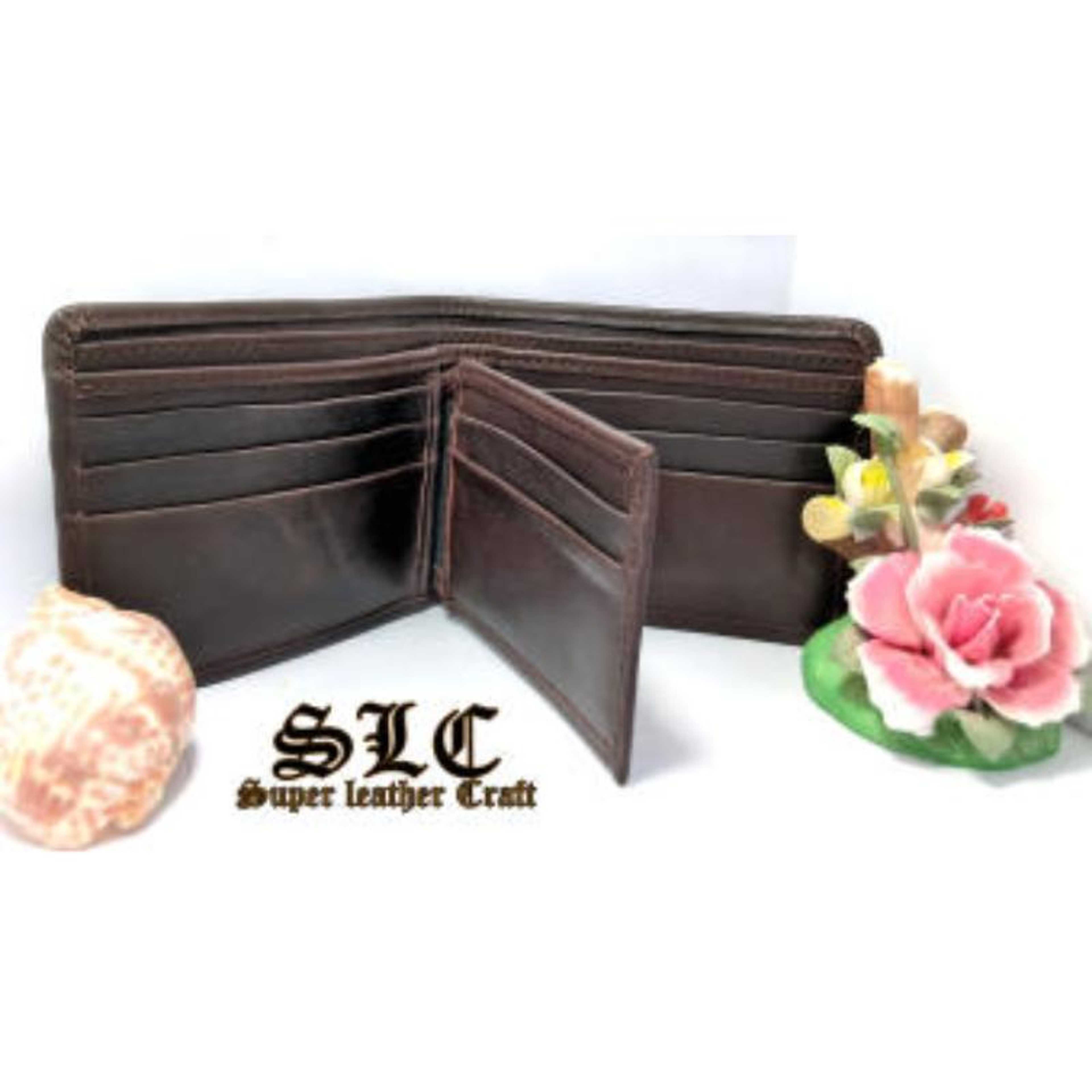 SOFT Cow Napa Leather Hand Made Wallet ( Name Engraving Included ) - Product Main Image