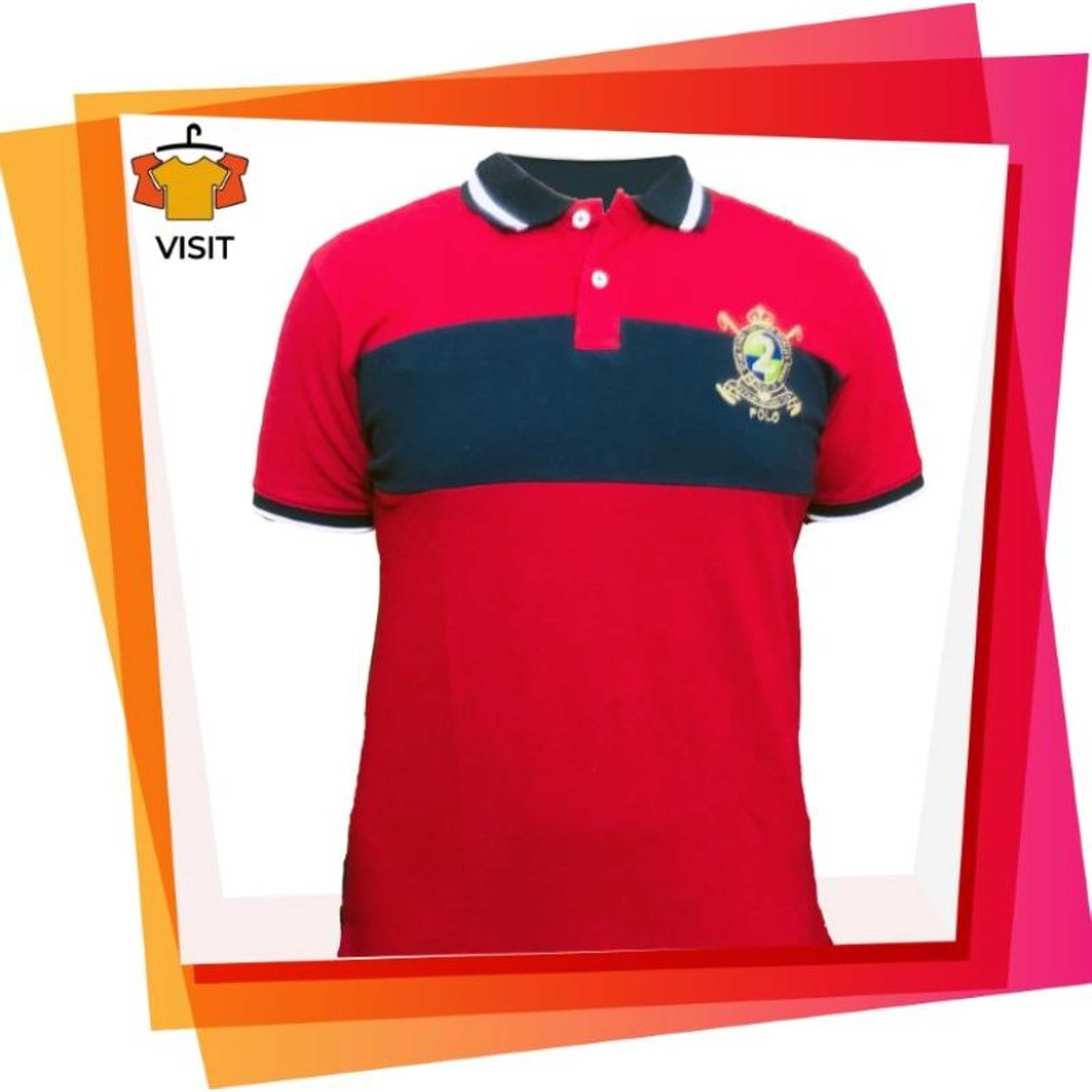 Stylish Polo T Shirt For Men Red color