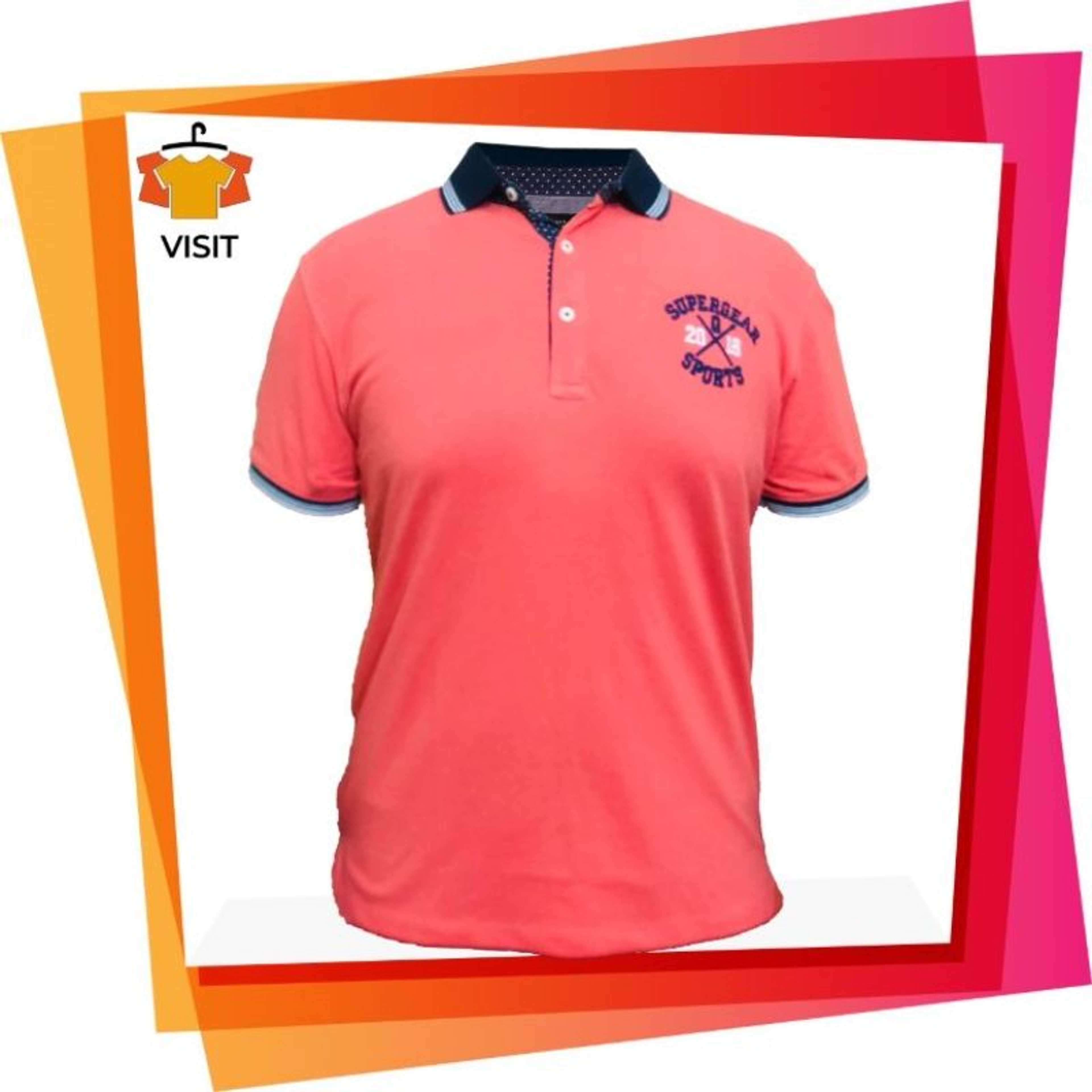 Stylish Polo T Shirt For Men Peach color