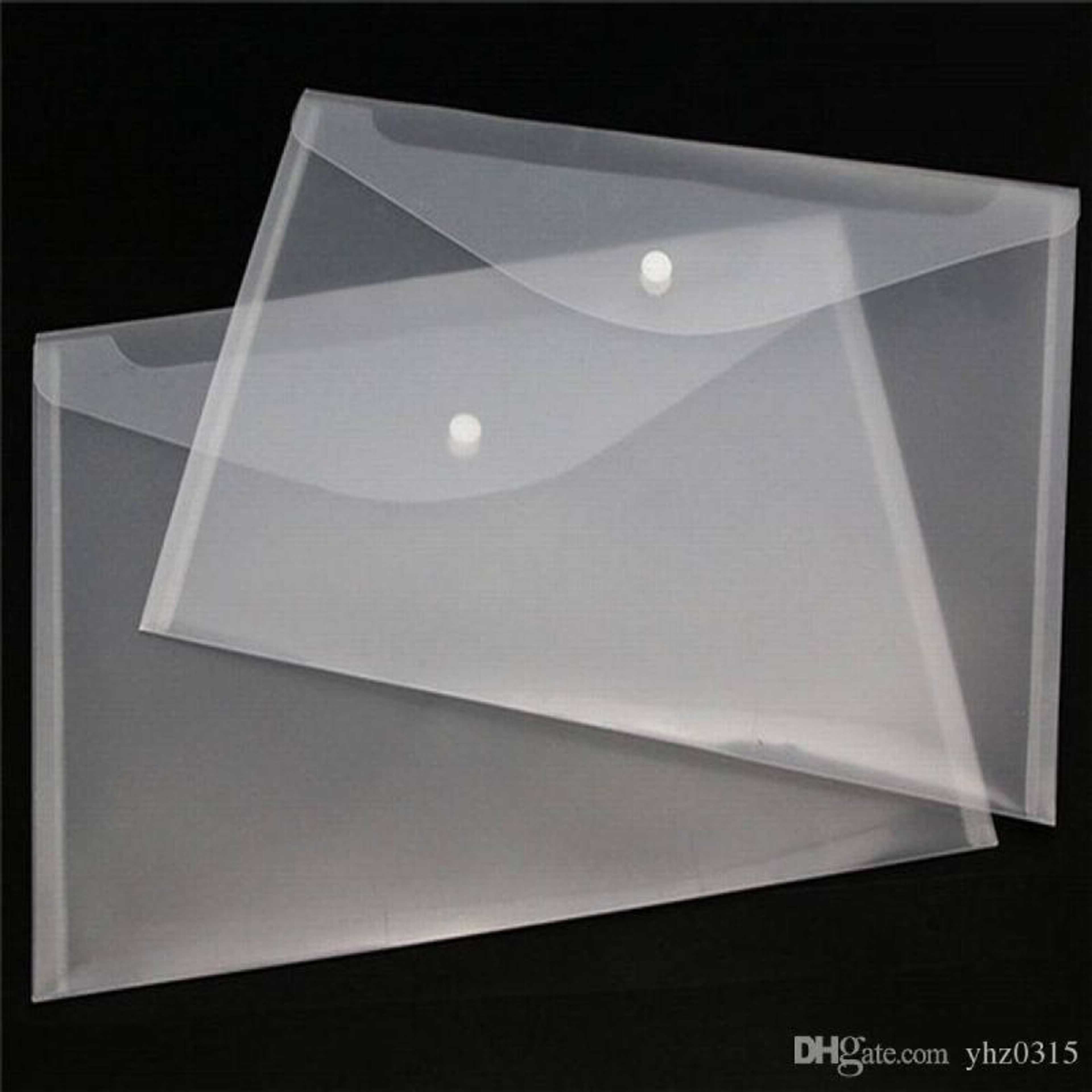 Document folder Envelope File Plastic A4 Pack of 3