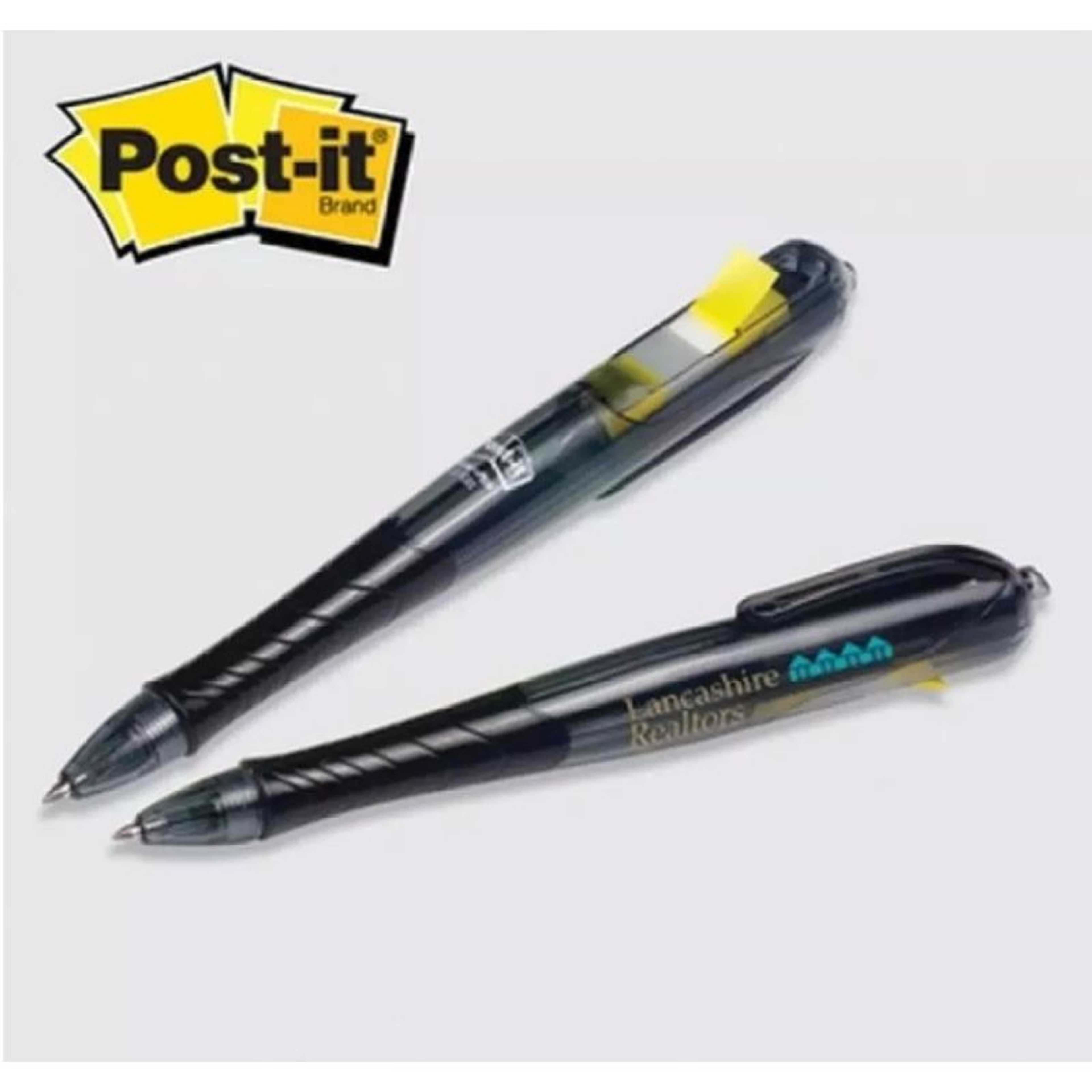 Pack of 2pcs - 3M_ POST-IT Flag Gel Ball Pen – Black