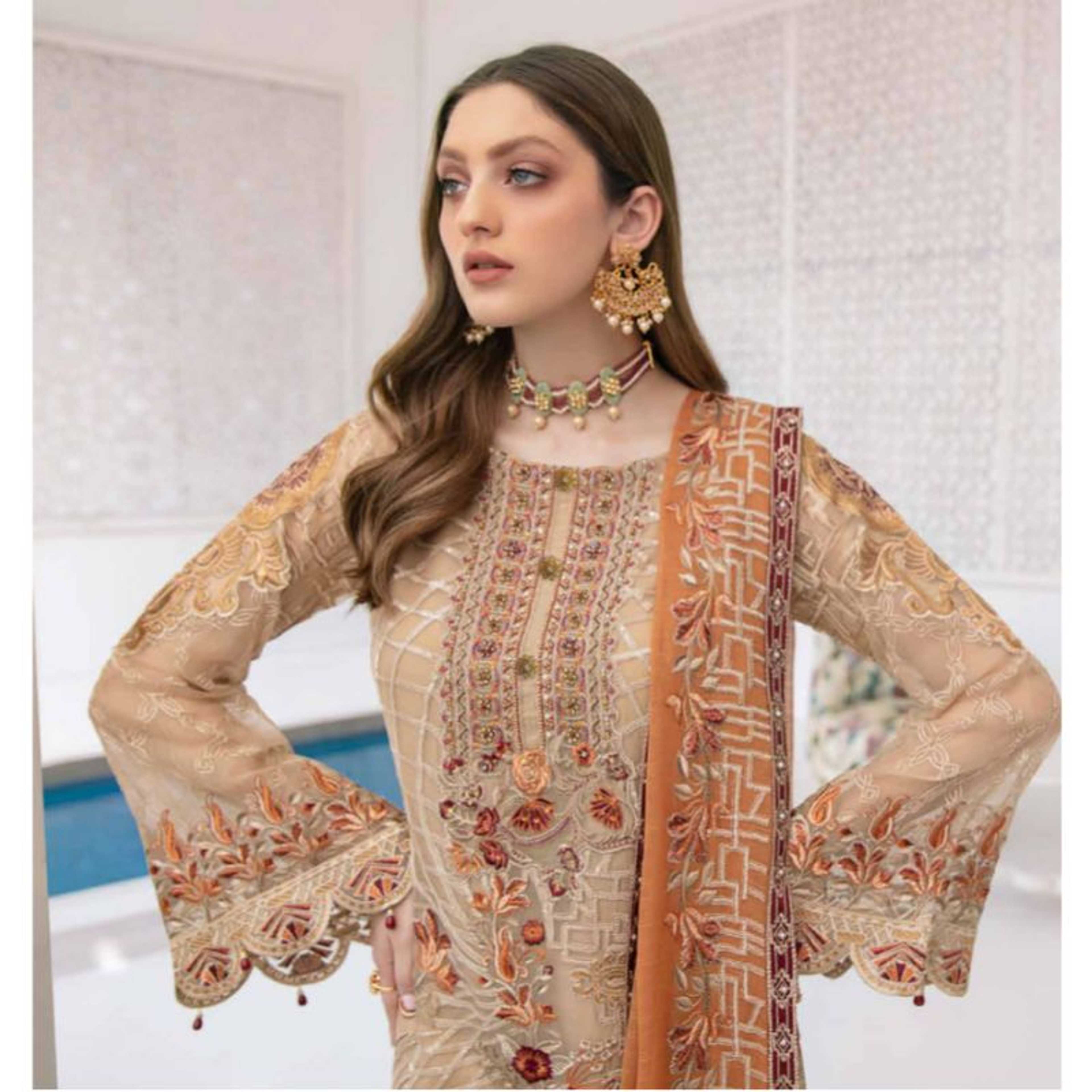 Ladies Fancy Embroidered  suit 
