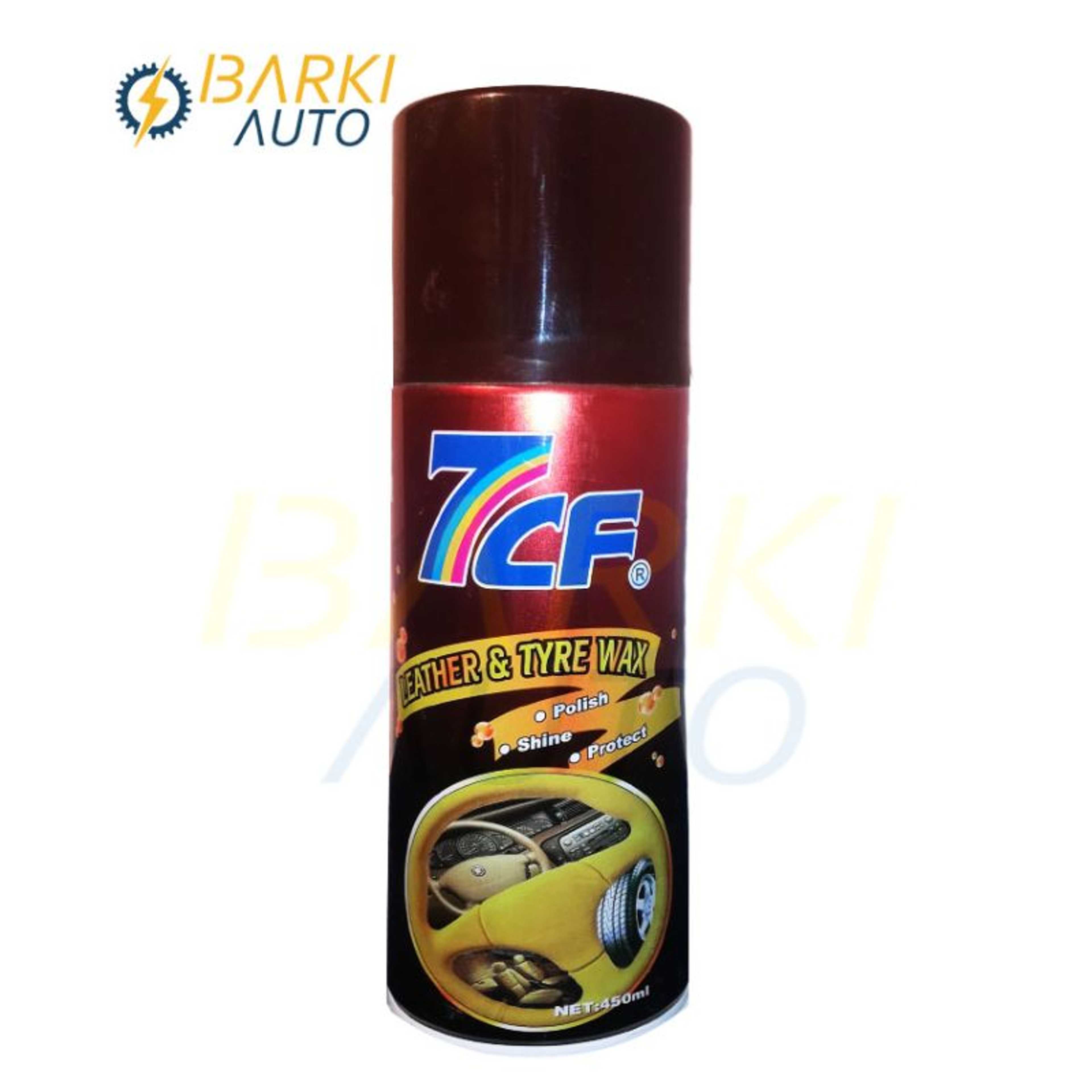 7cf Dashboard, Leather & Tyre Wax Spray 450ml car and household