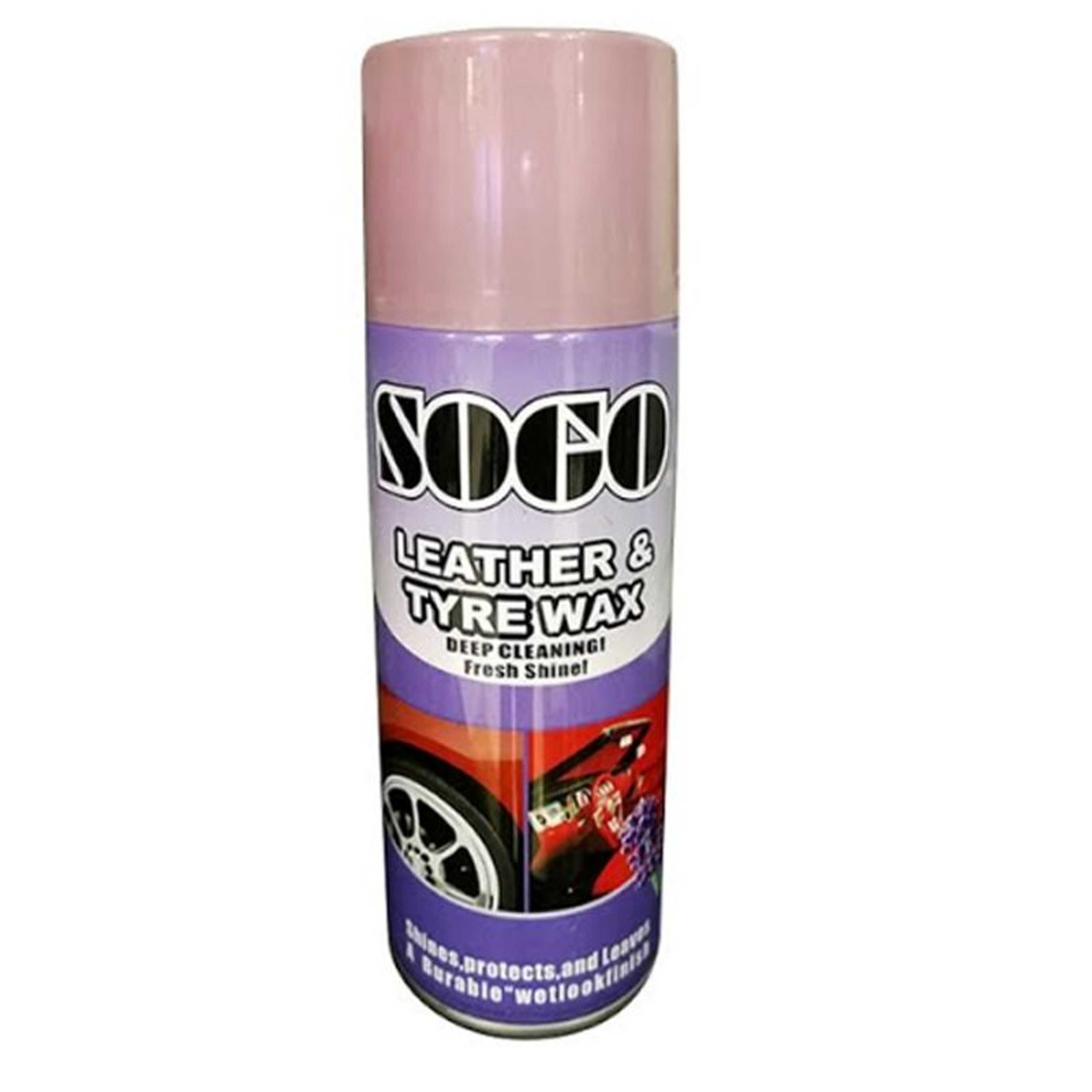 Sogo leather and tyre wax ---- dashboard spray ---- protectant spray