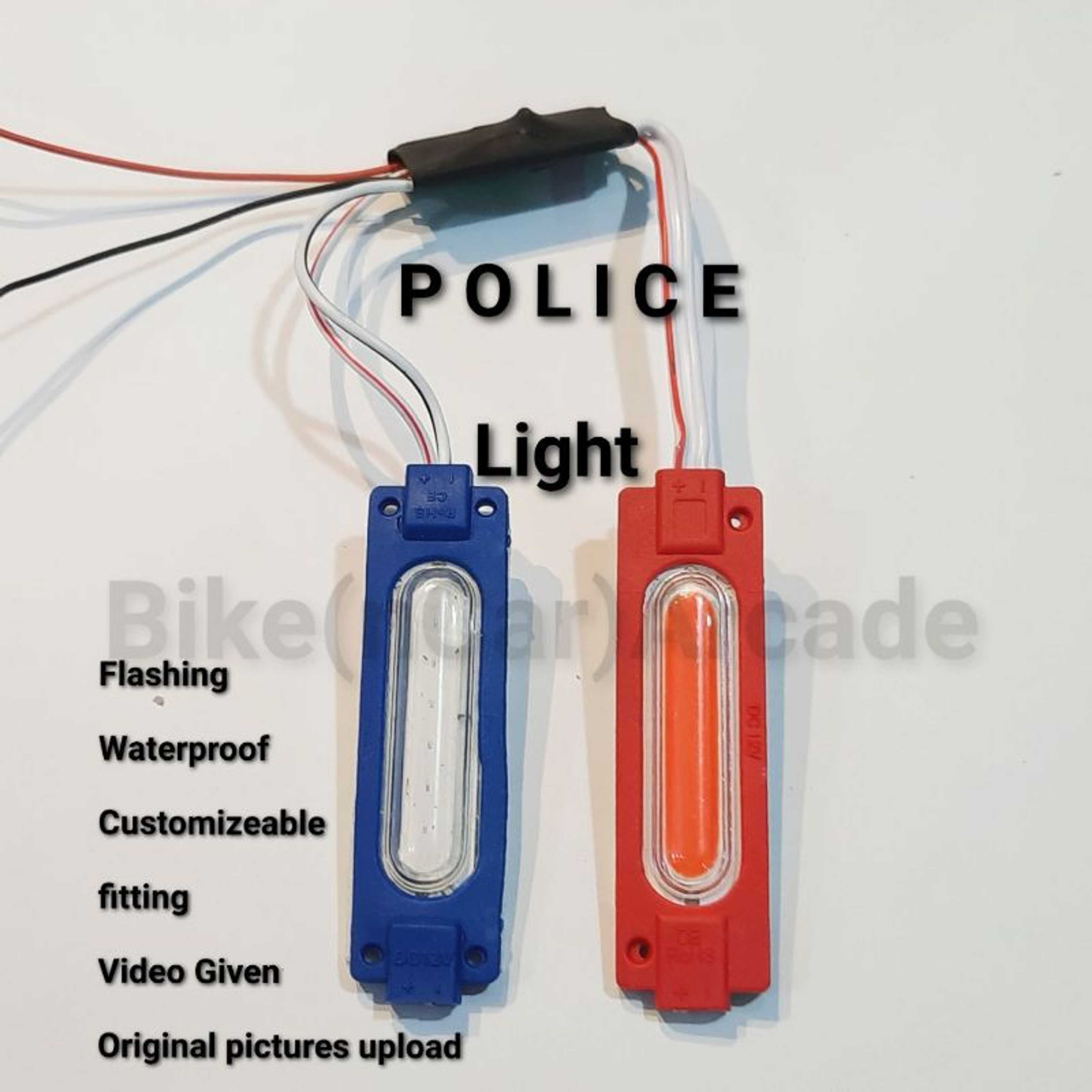 Red Blue and red Flashing module light 12v Car Waterproof LED |motor way light wa | double sided tape