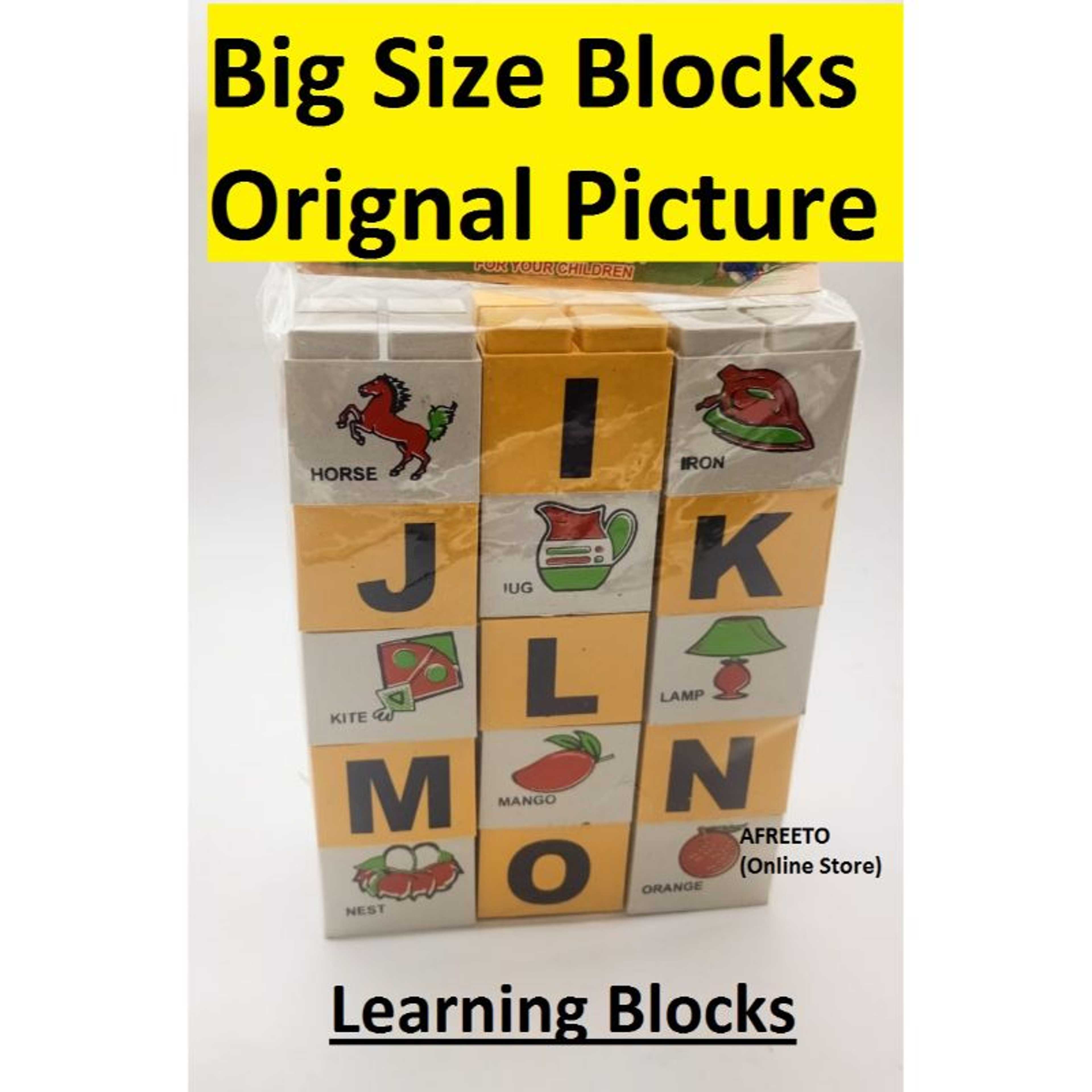 "Educational Blocks Set For Kids - Nursery Alphabets & Number Blocks For Kids Education "