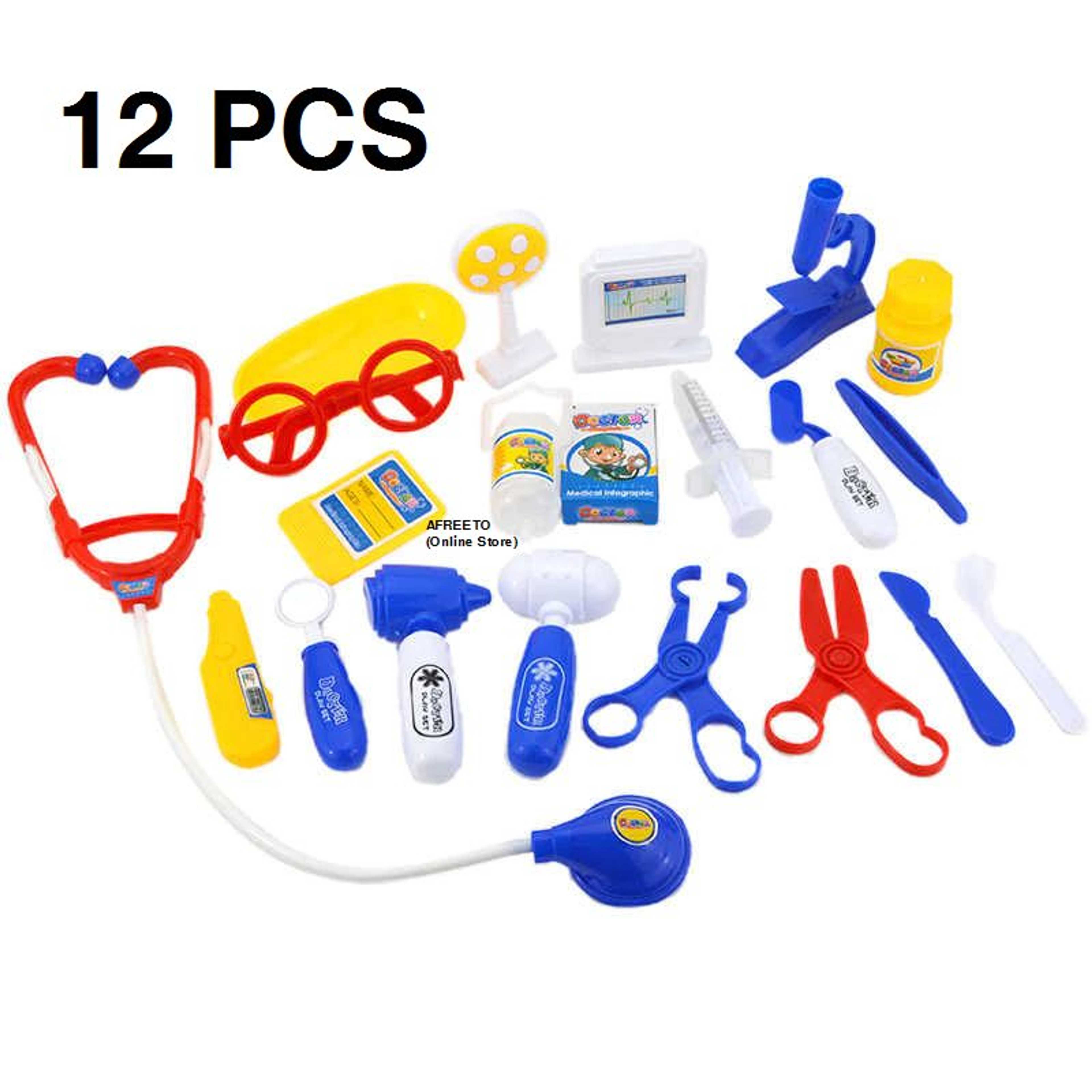 "12 Pieces Doctor Play Set Toy for Kids Doctor tool Set "