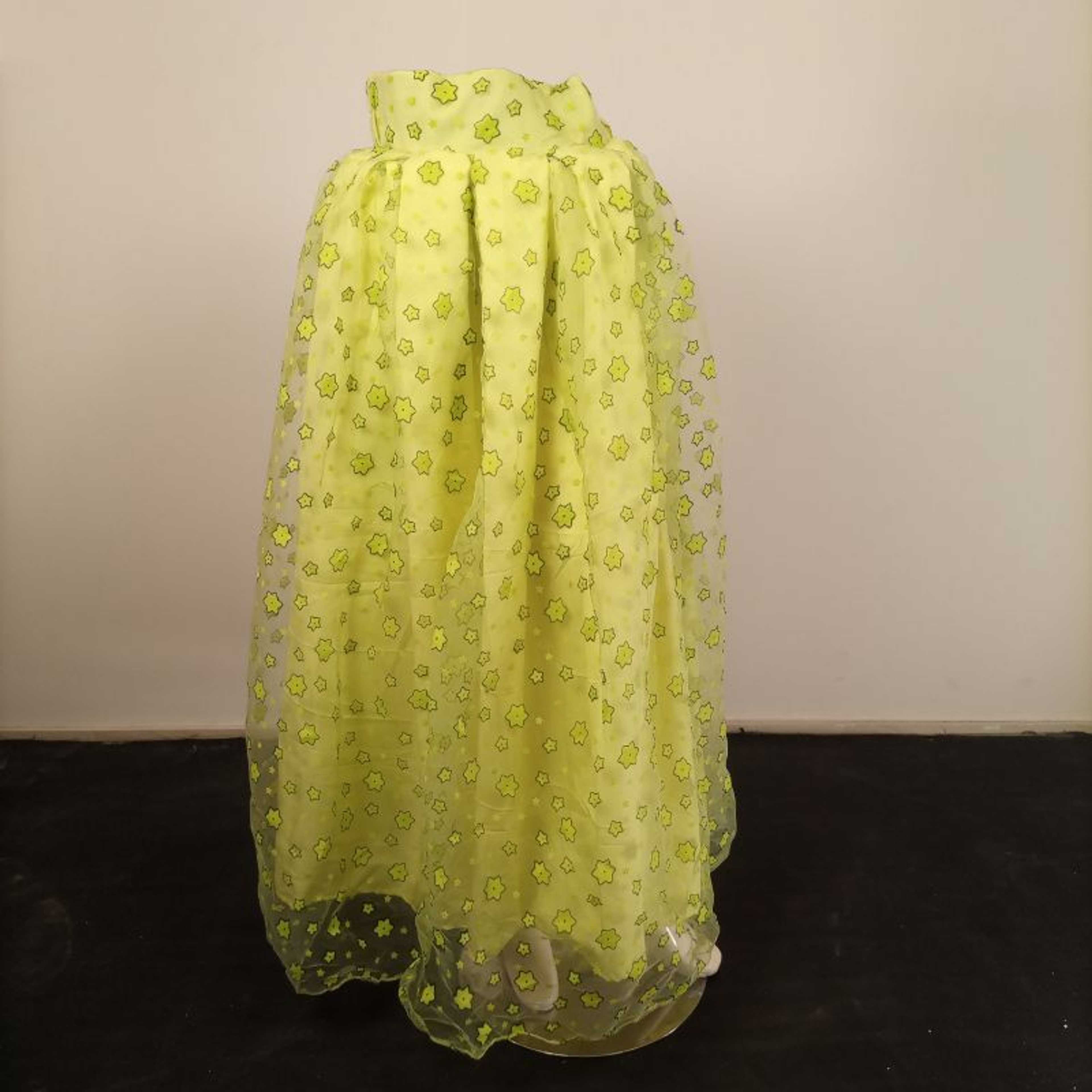 Lime Green color skirt