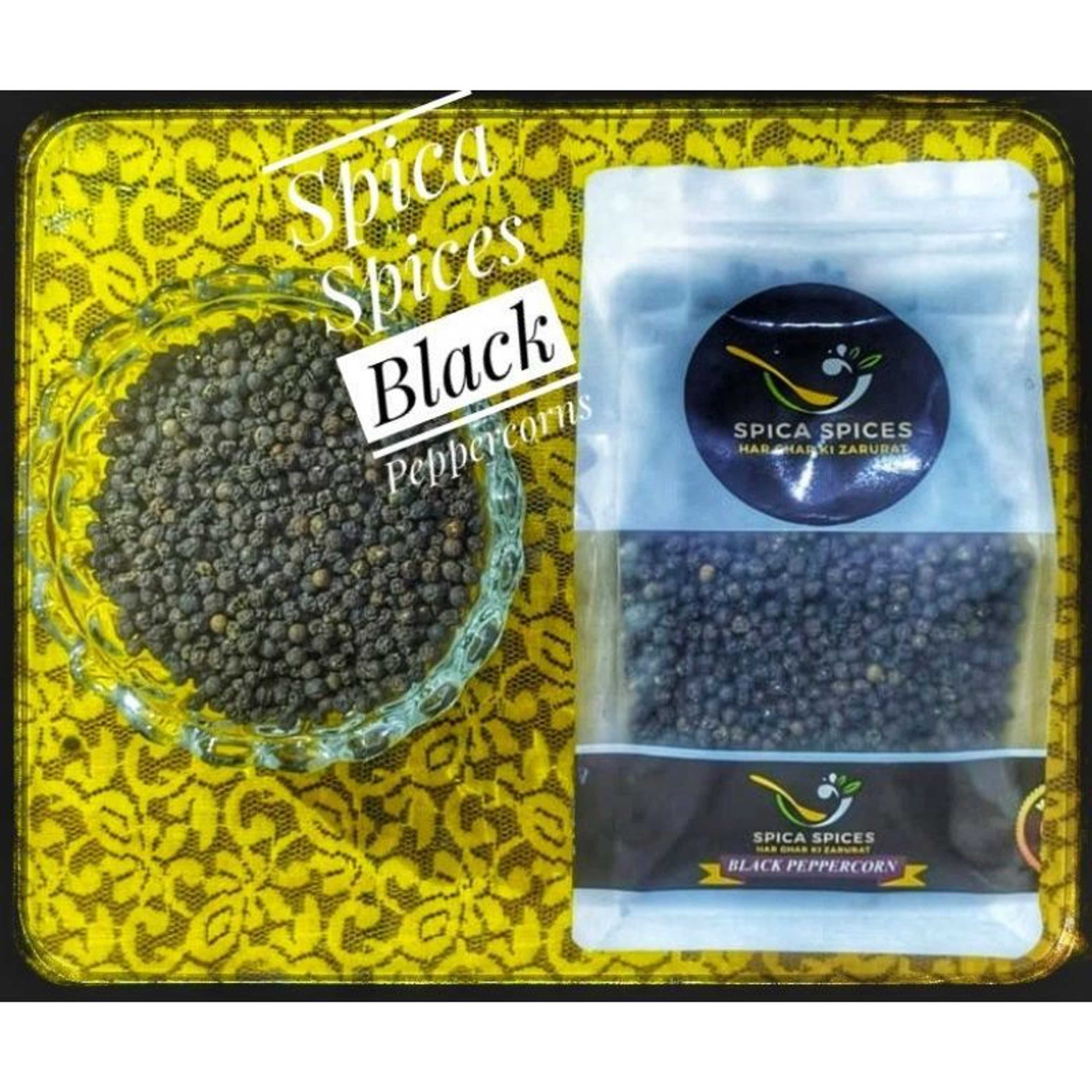 Black Peppercorn - Kali Mirch Sabit - High Quality - Gross weight 250 grams