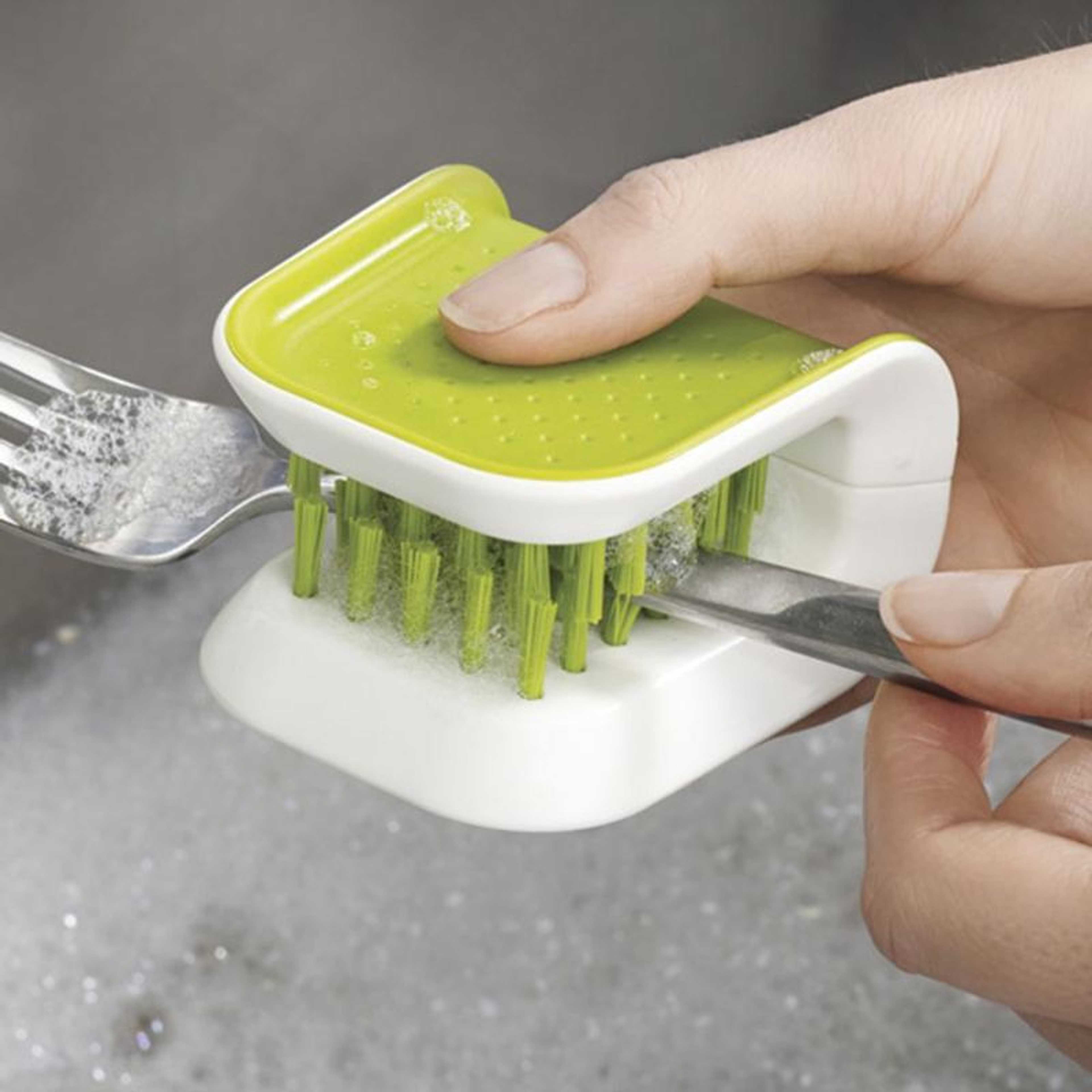 Blade Brush Knife and Cutlery Cleaner Brush Bristle Scrub Kitchen Washing Non-Slip, One Size