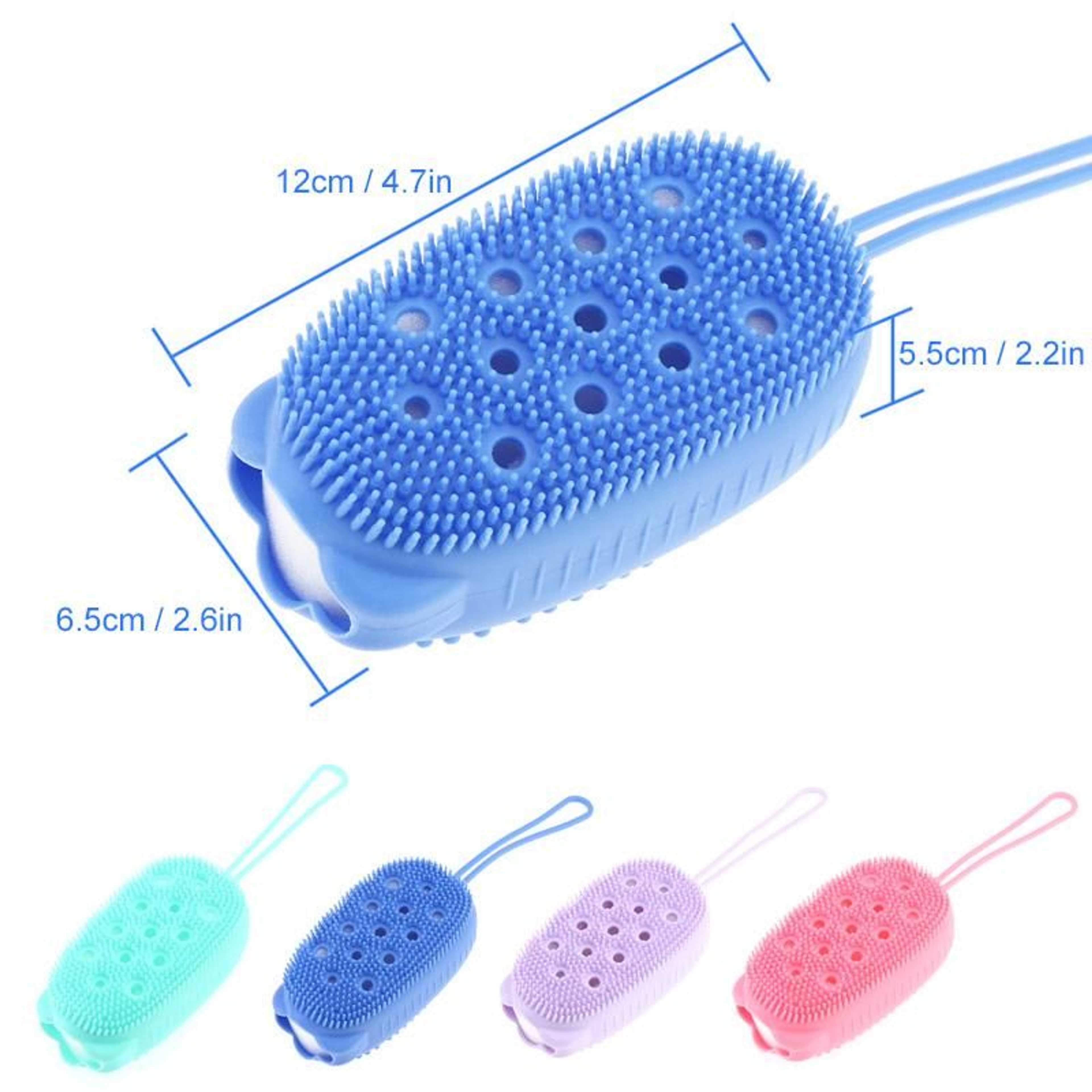 "Ultra Soft Silicone Bath Scrubber Sponge Anti-Bacterial Body Shower Massager Bath Brush "