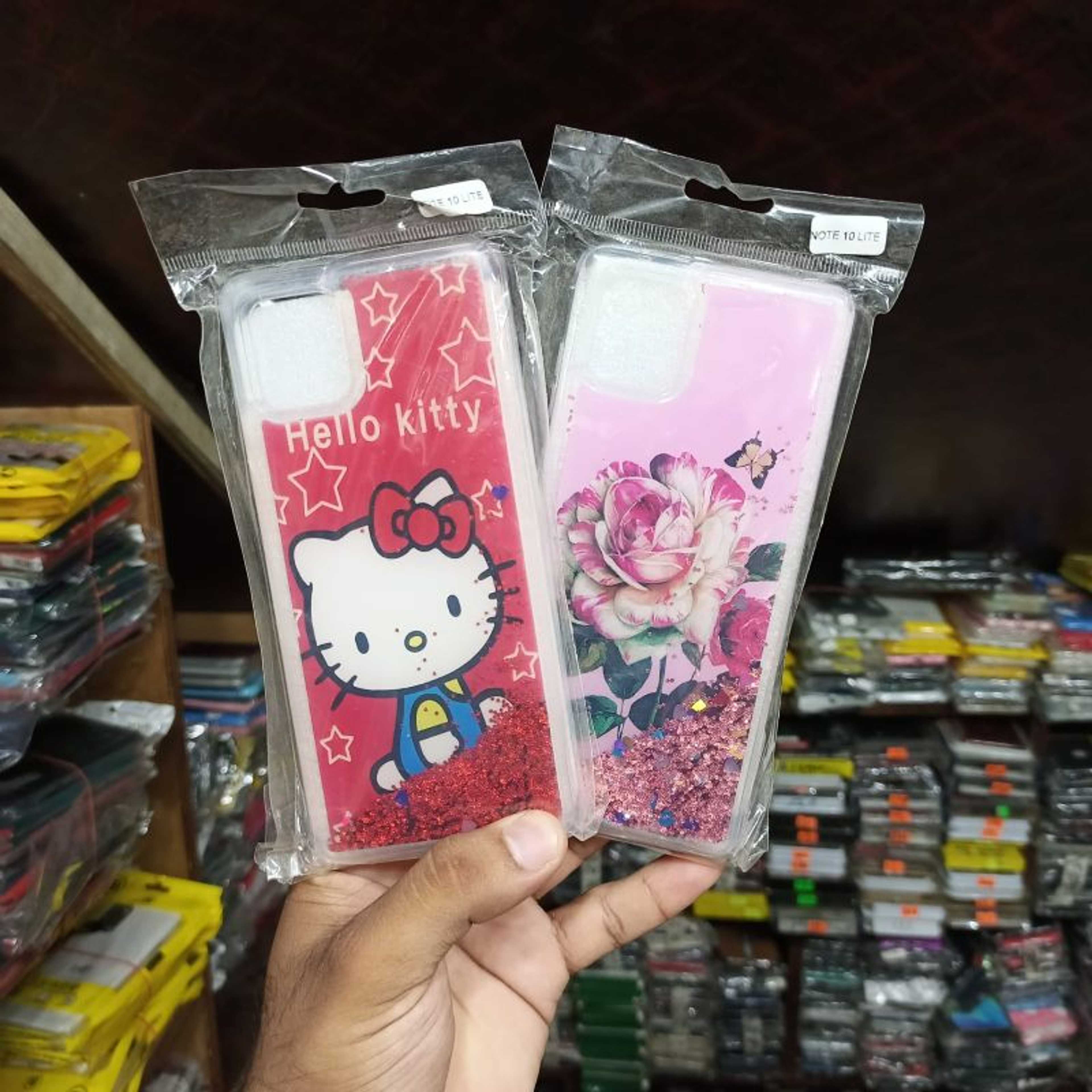 Hello Kitty and Pink Flower Cover for Samsung Note 10 Lite