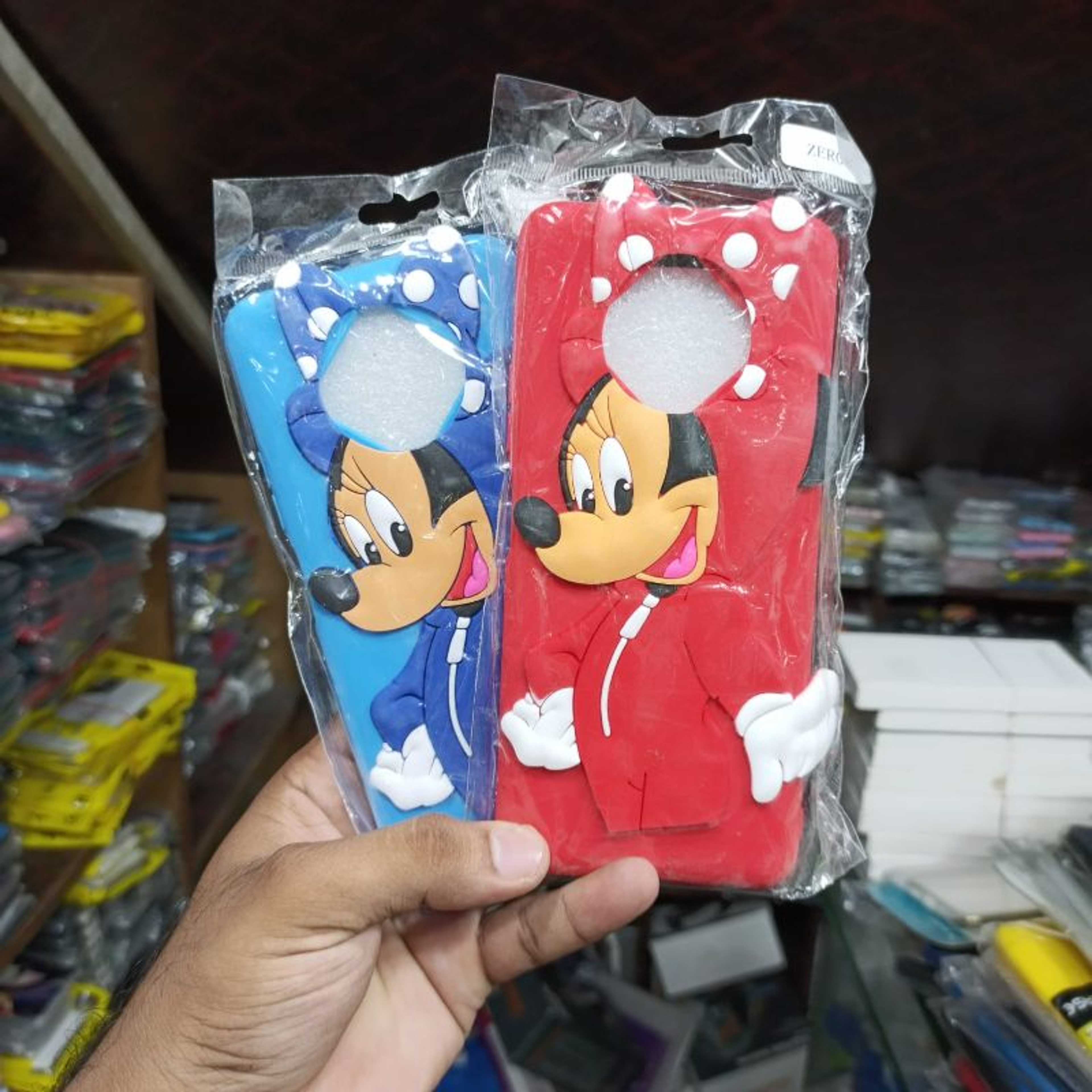Infinix Note 7 Mickey Mouse with Blue and Red Color Cover Case  