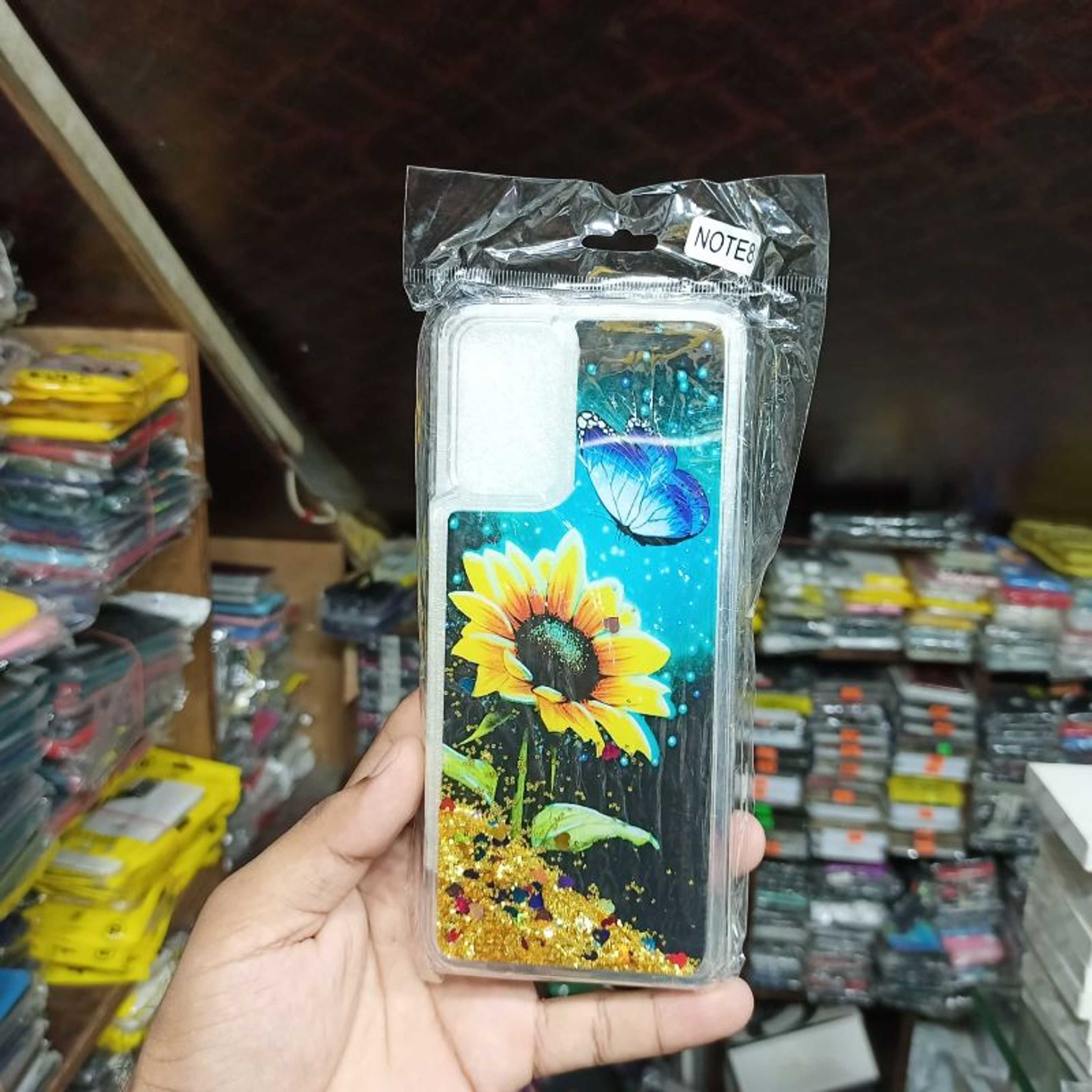 Infinix Note 8i with Yellow Flowers