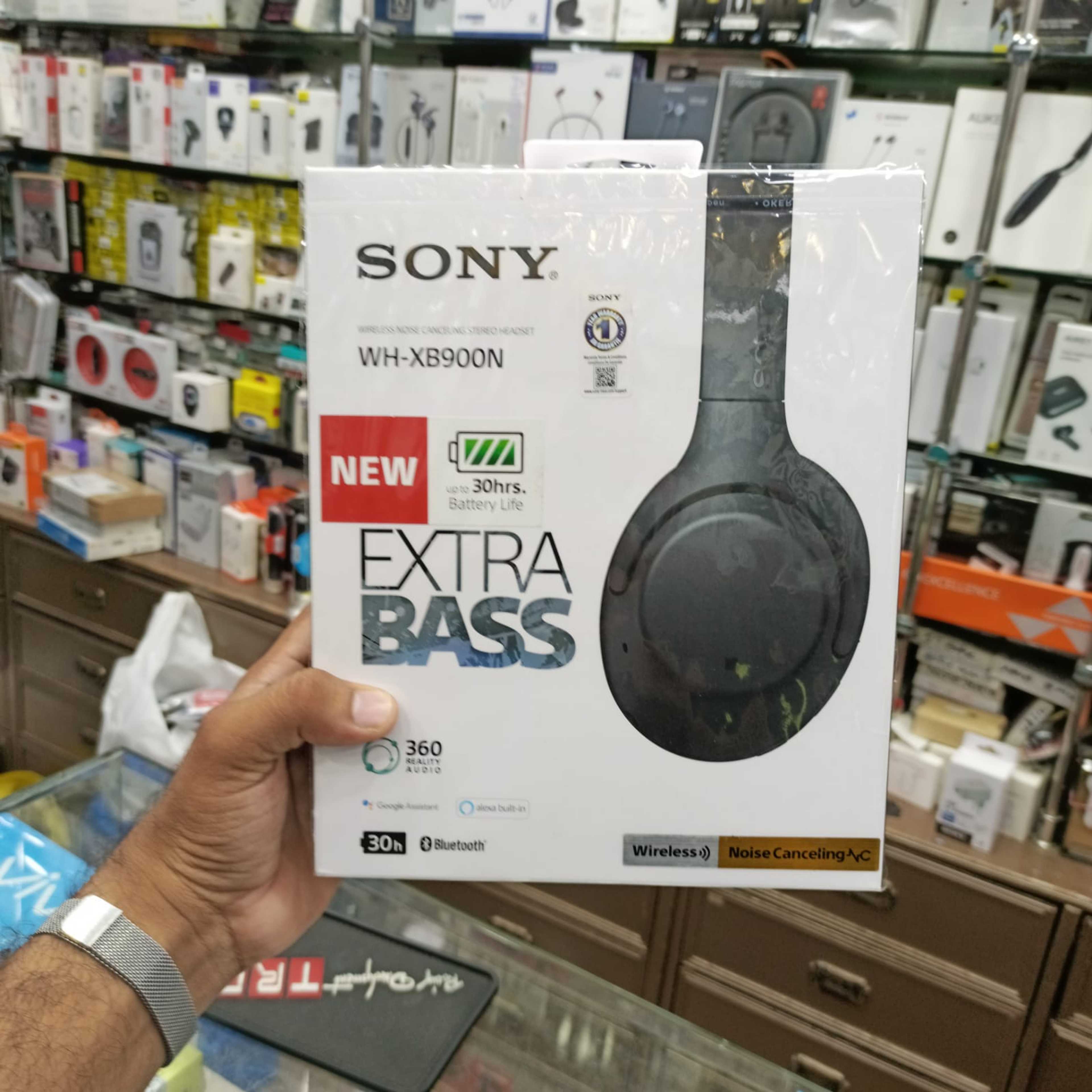 Sony WH-XB900N New Extra Bass Wireless Headphones