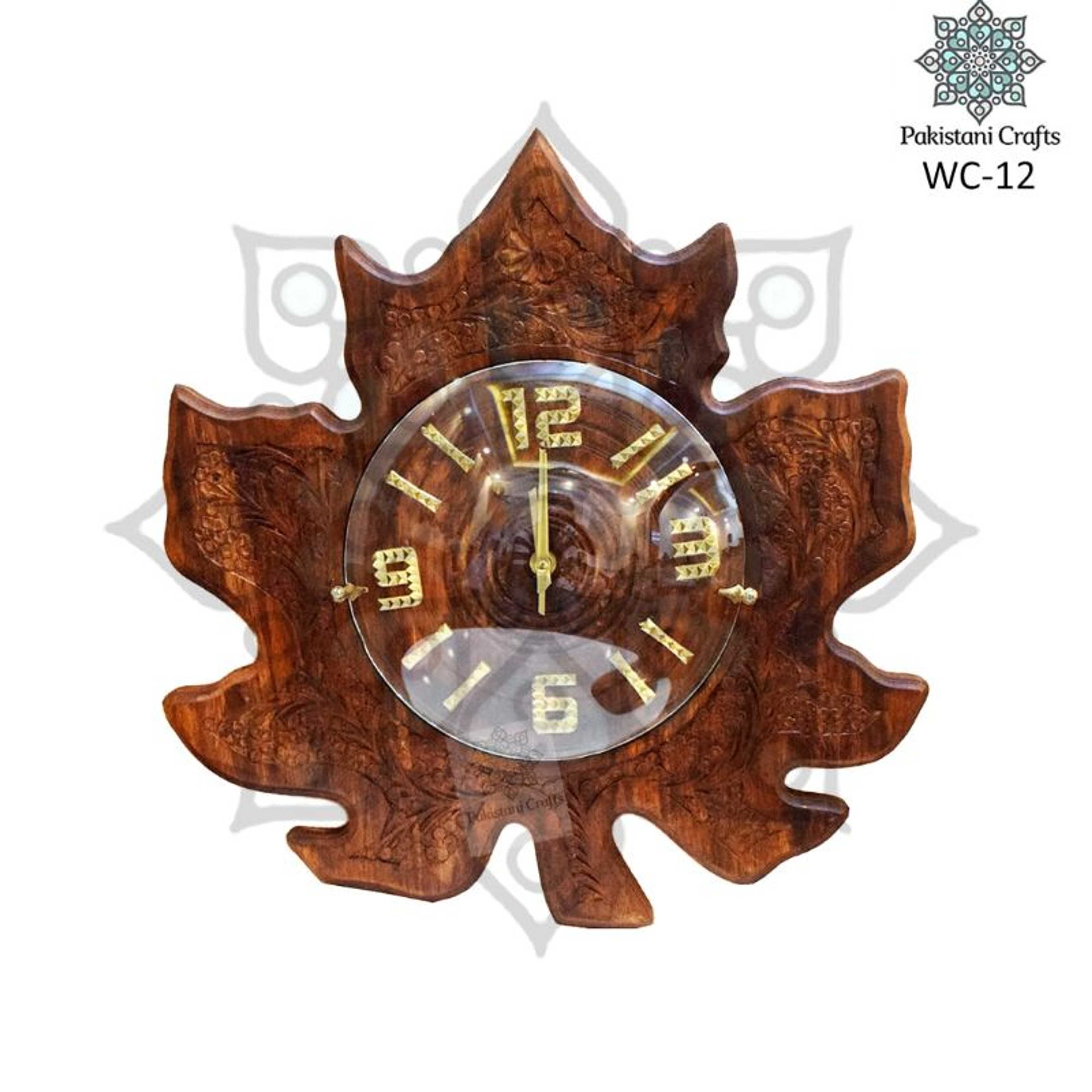 Leaf Carving Clock WC-12