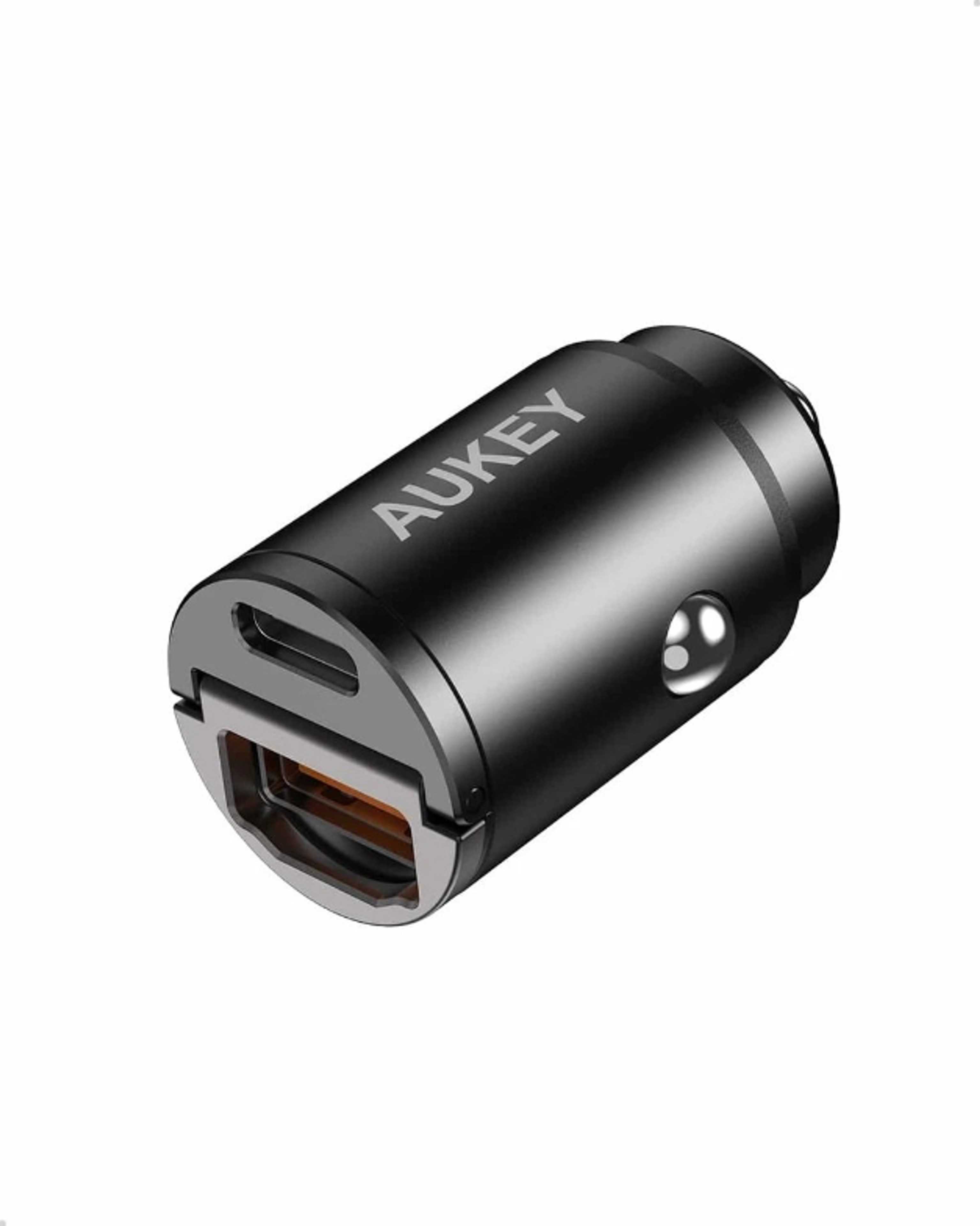 Aukey 30W PD Metal Dual Port Fast Car Charger with PPS & QC 3.0 (CC-A3)