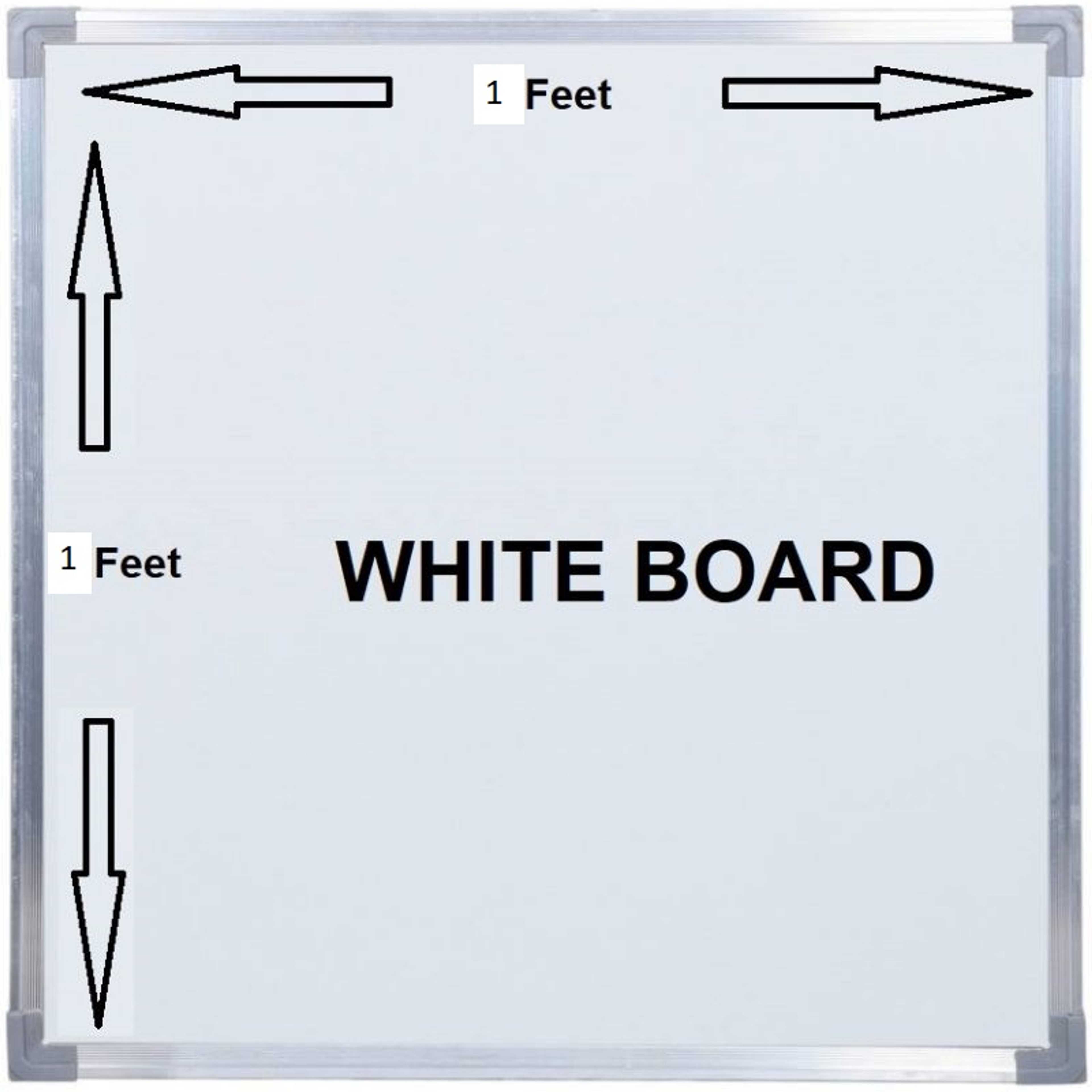 1ft x 1ft Dry Erase White Board Hanging Writing Drawing & Planning Whiteboard