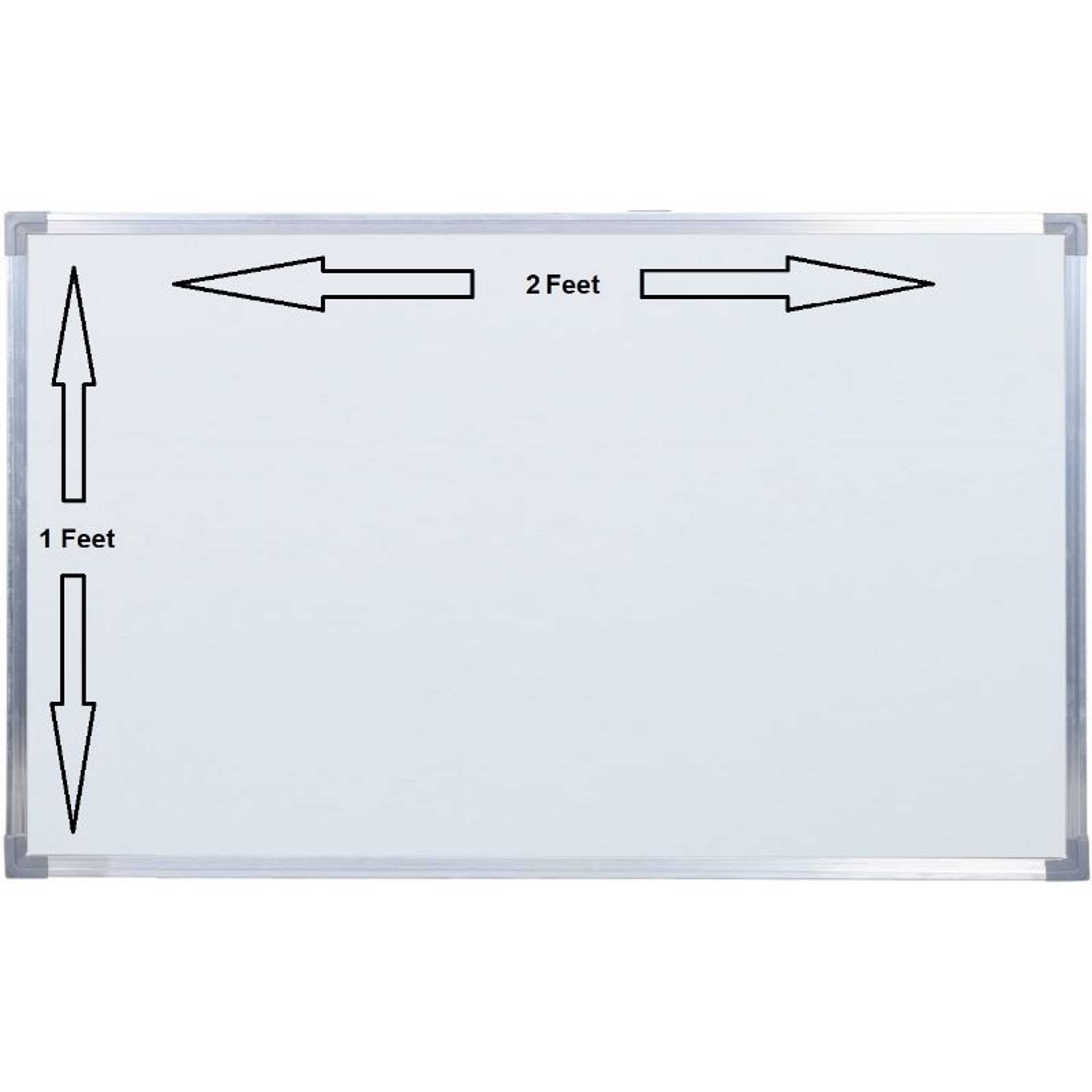 1ft x 2ft Dry Erase White Board Hanging Writing Drawing & Planning Whiteboard
