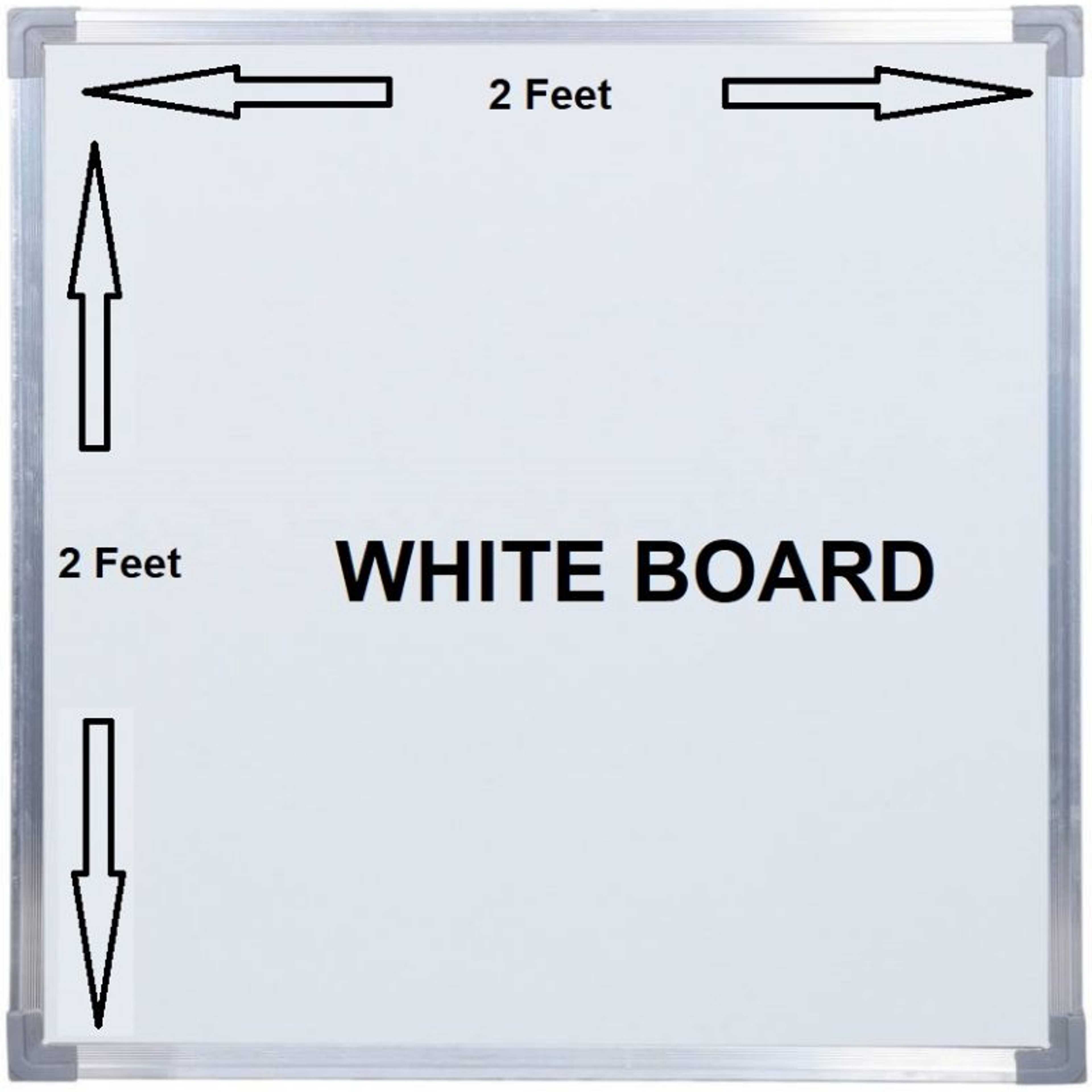 2ft x 2ft Dry Erase White Board Hanging Writing Drawing & Planning Whiteboard