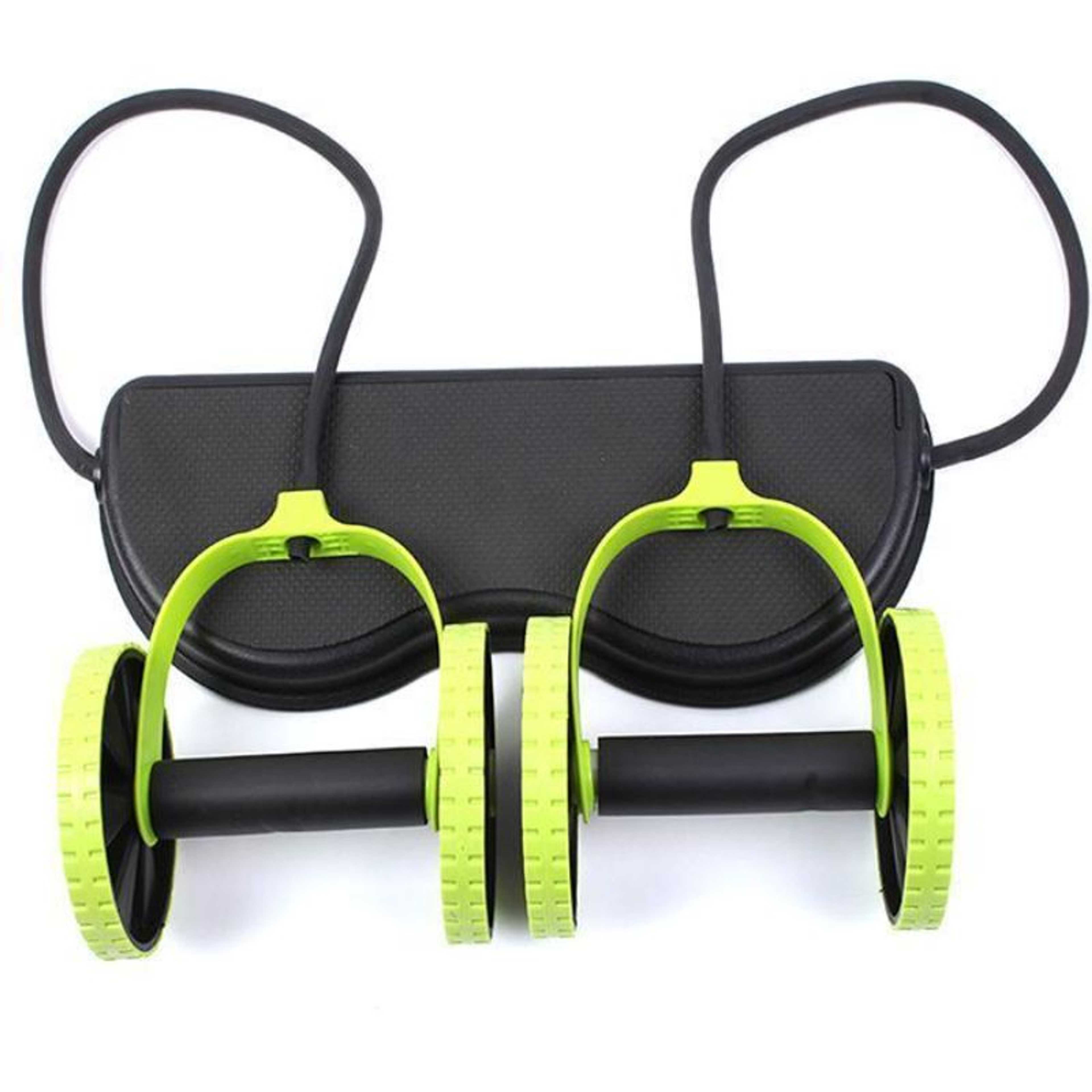 Abdominal Wheels Roller Stretch Multi-Functional Resistance Pull Rope Abdominal Muscle Trainer Exercise