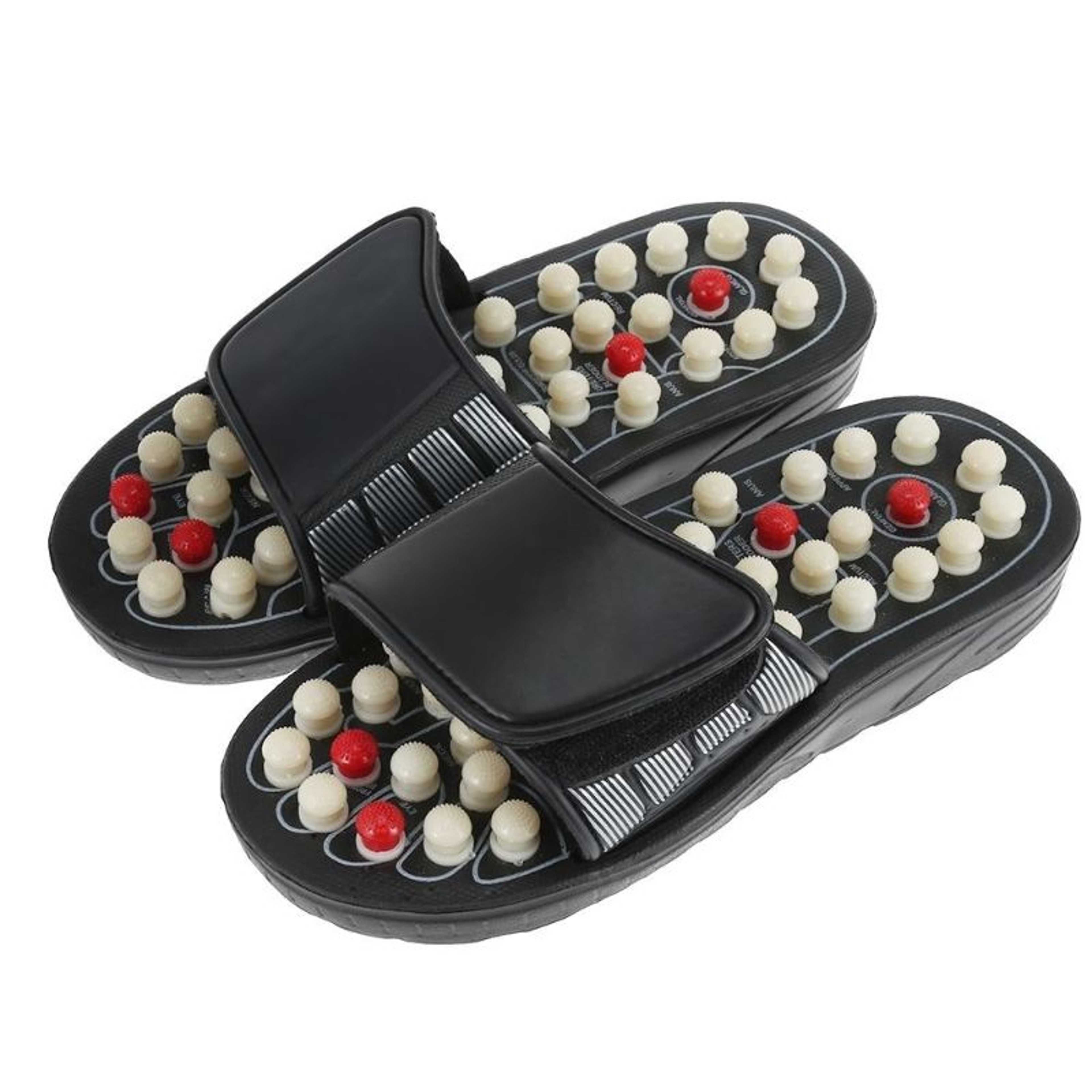 Foot Massage Slipper Foot Care Rotating Acupuncture Height Adjustable Foot Relax Massager Sandal Reflex Slipper